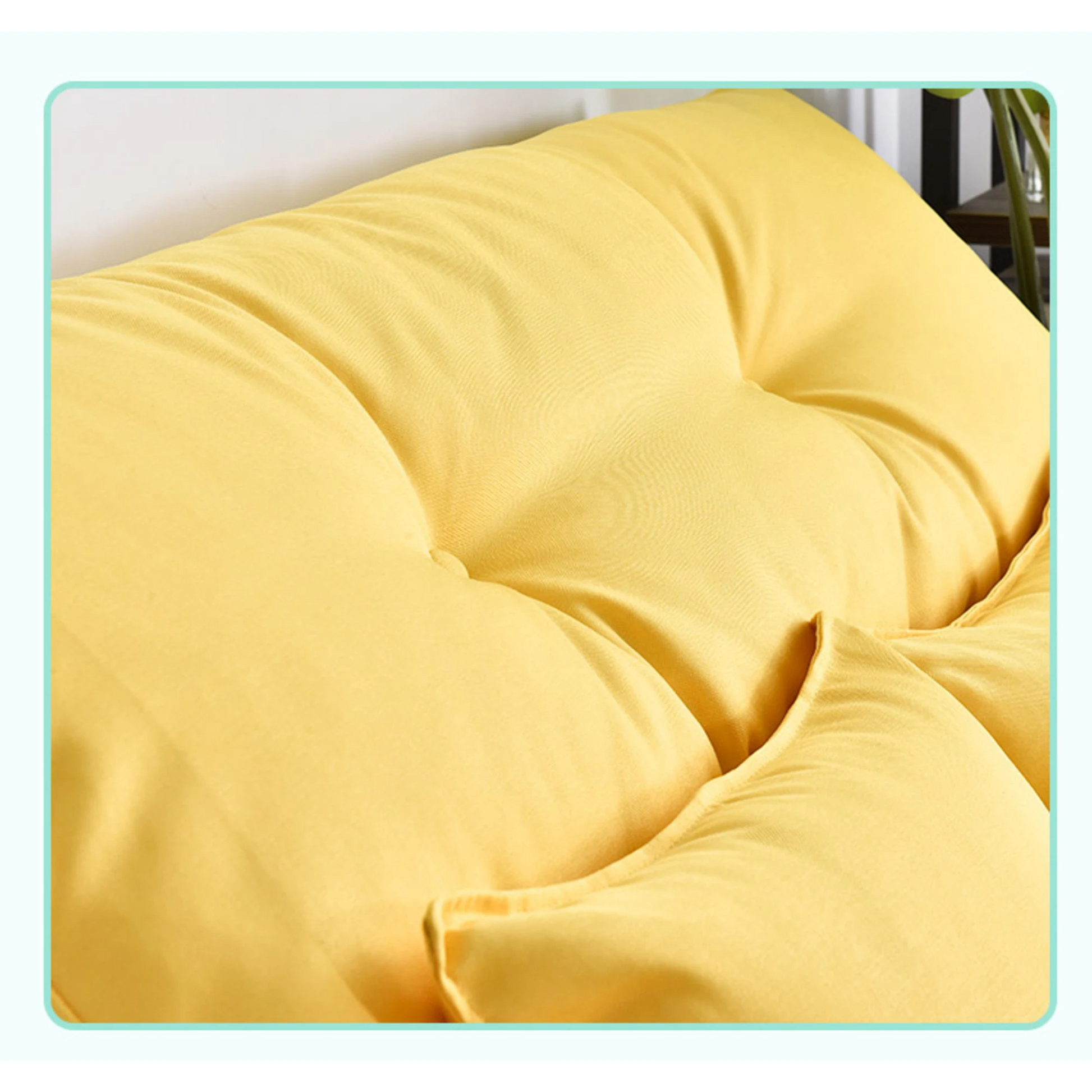 Urbana Japanese Futon Lounge 1-Seater Sofa Bed, 120cm, Yellow