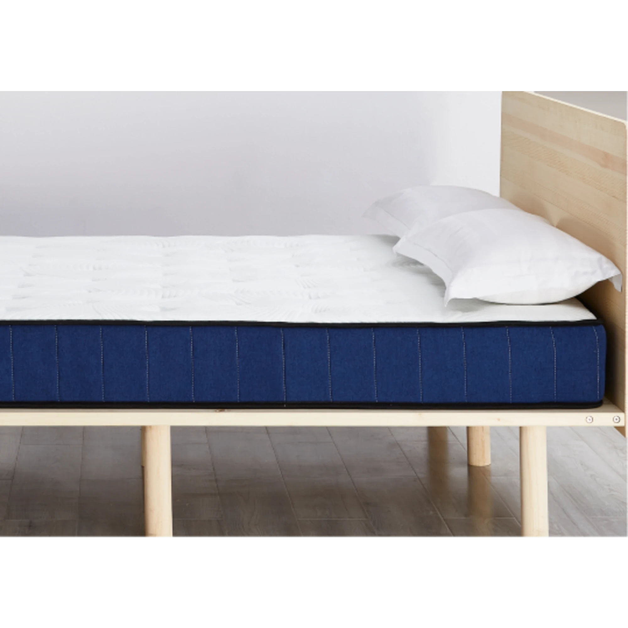 Lifely Deep Dream Basic Cool Gel Infused Memory Foam Mattress, Medium Firm, White, Blue