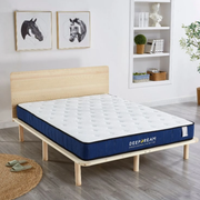 Lifely Deep Dream Basic Cool Gel Infused Memory Foam Mattress, Medium Firm, White, Blue