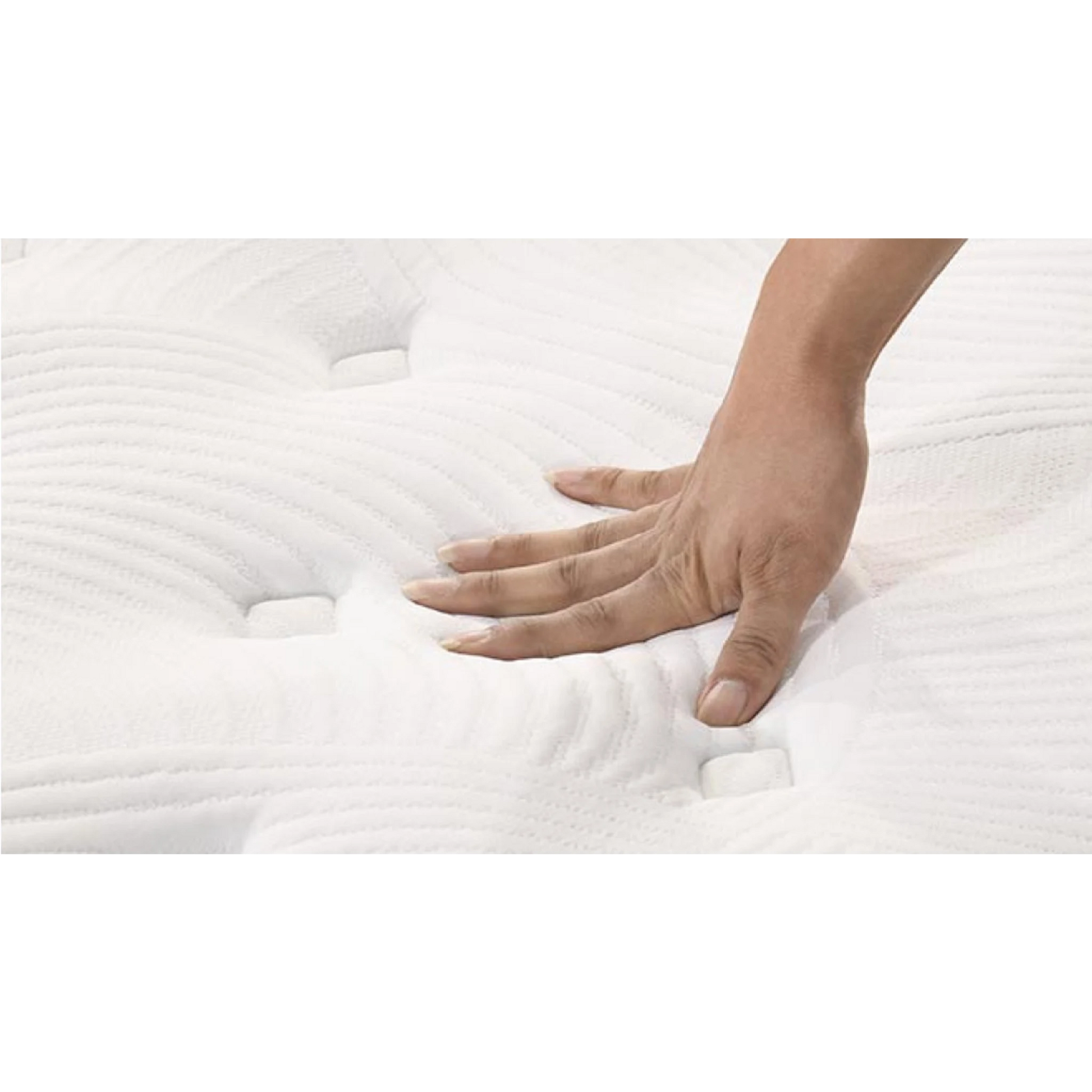 Lifely Deep Dream Basic Cool Gel Infused Memory Foam Mattress, Medium Firm, White, Blue