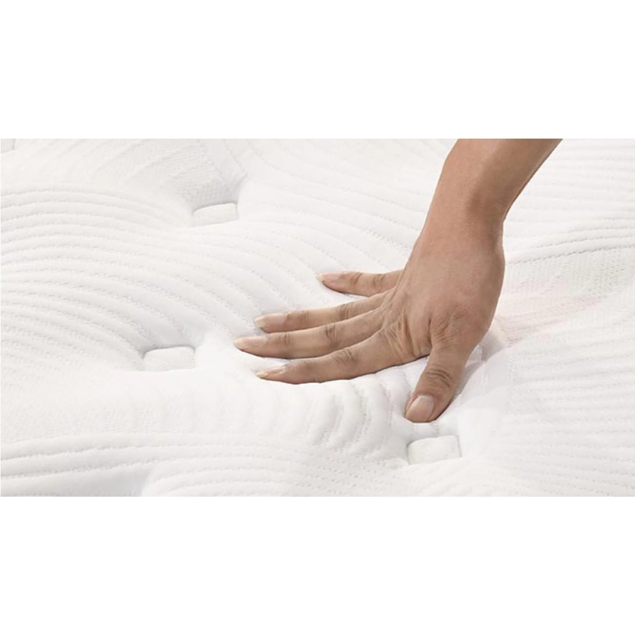 Lifely Deep Dream Basic Cool Gel Infused Memory Foam Mattress, Medium Firm, White, Blue