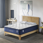 Lifely Deep Dream Premium Cool Gel Infused Memory Foam Mattress, Medium Firm, White, Blue