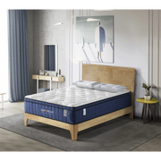 Lifely Deep Dream Premium Cool Gel Infused Memory Foam Mattress, Medium Firm, White, Blue