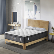 Lifely Deep Dream Essential Pocket Spring Mattress, Medium Firm, White, Grey