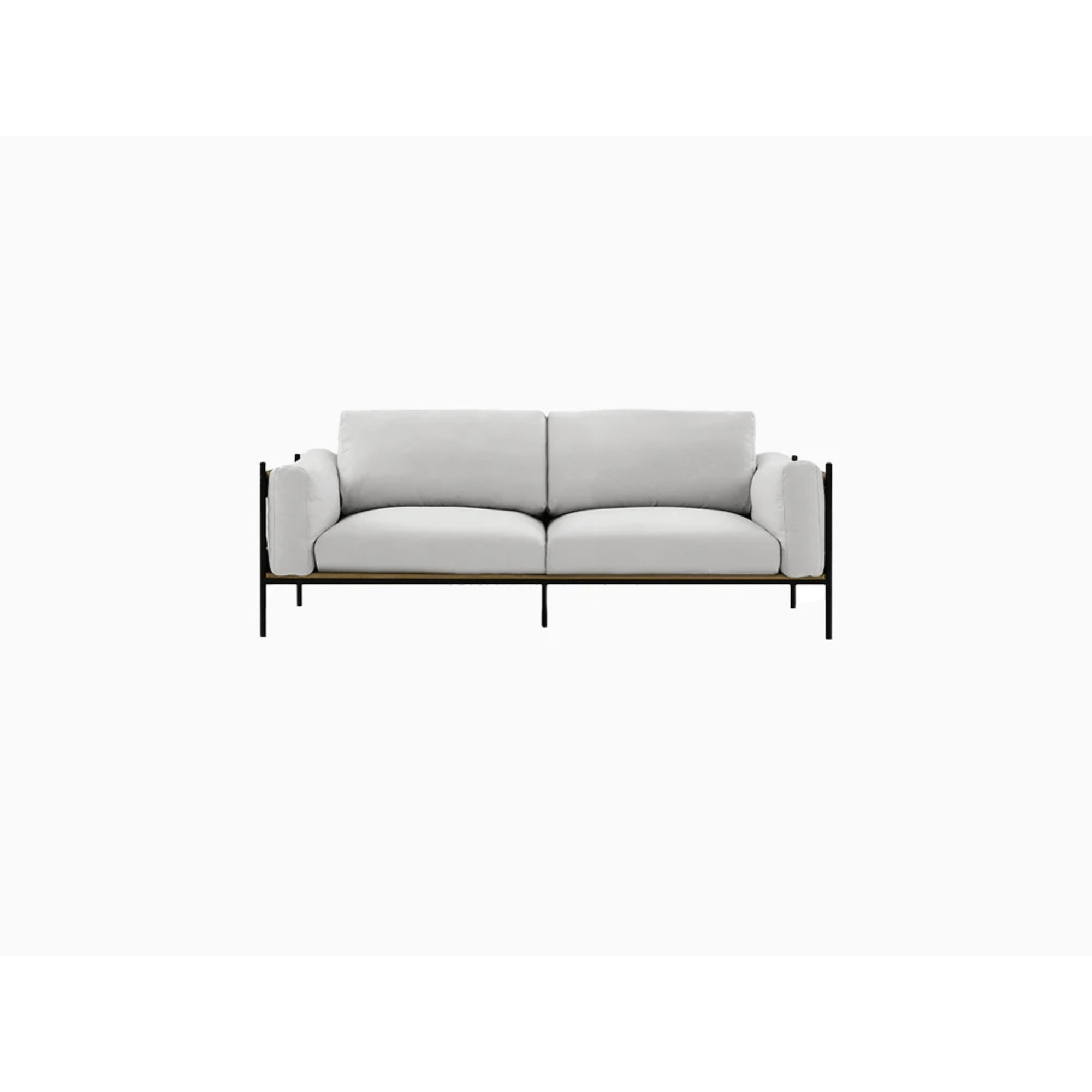 Lifely Nash 3 Seater Sofa, 79Wx208Lx81.5Hcm, Grey
