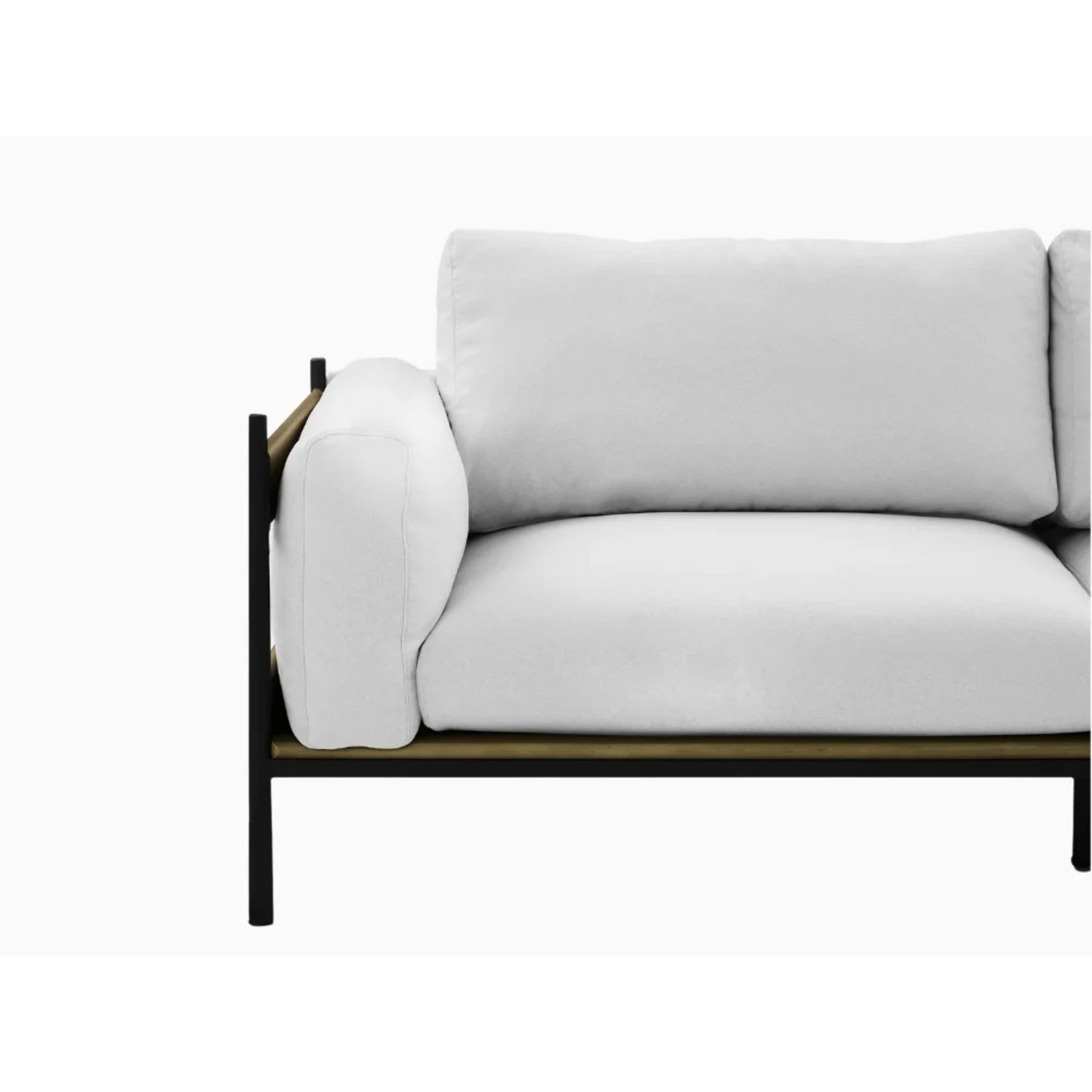 Lifely Nash 3 Seater Sofa, 79Wx208Lx81.5Hcm, Grey