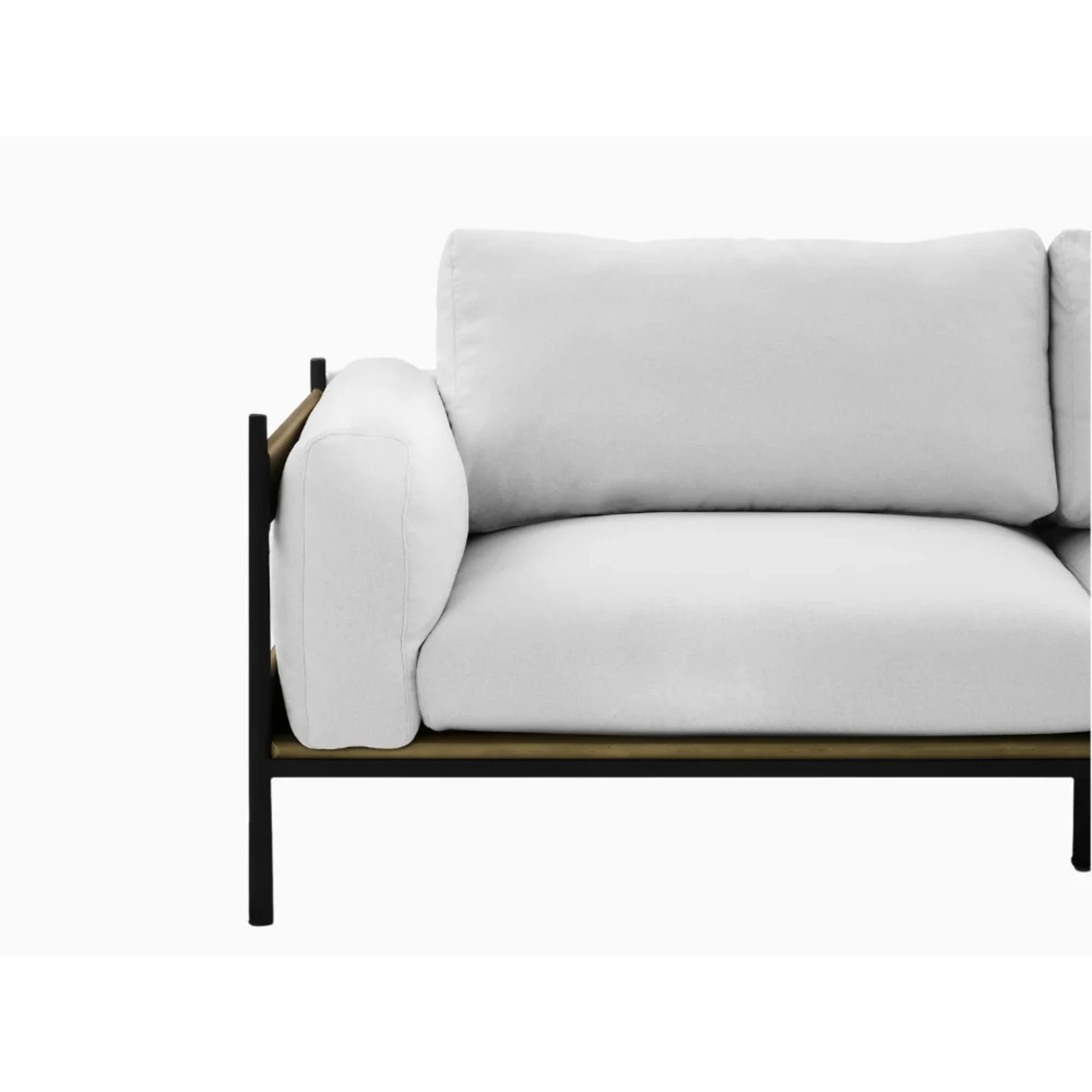 Lifely Nash 3 Seater Sofa, 79Wx208Lx81.5Hcm, Grey