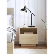 Lifely Nook Bedside Table, Natural Wood