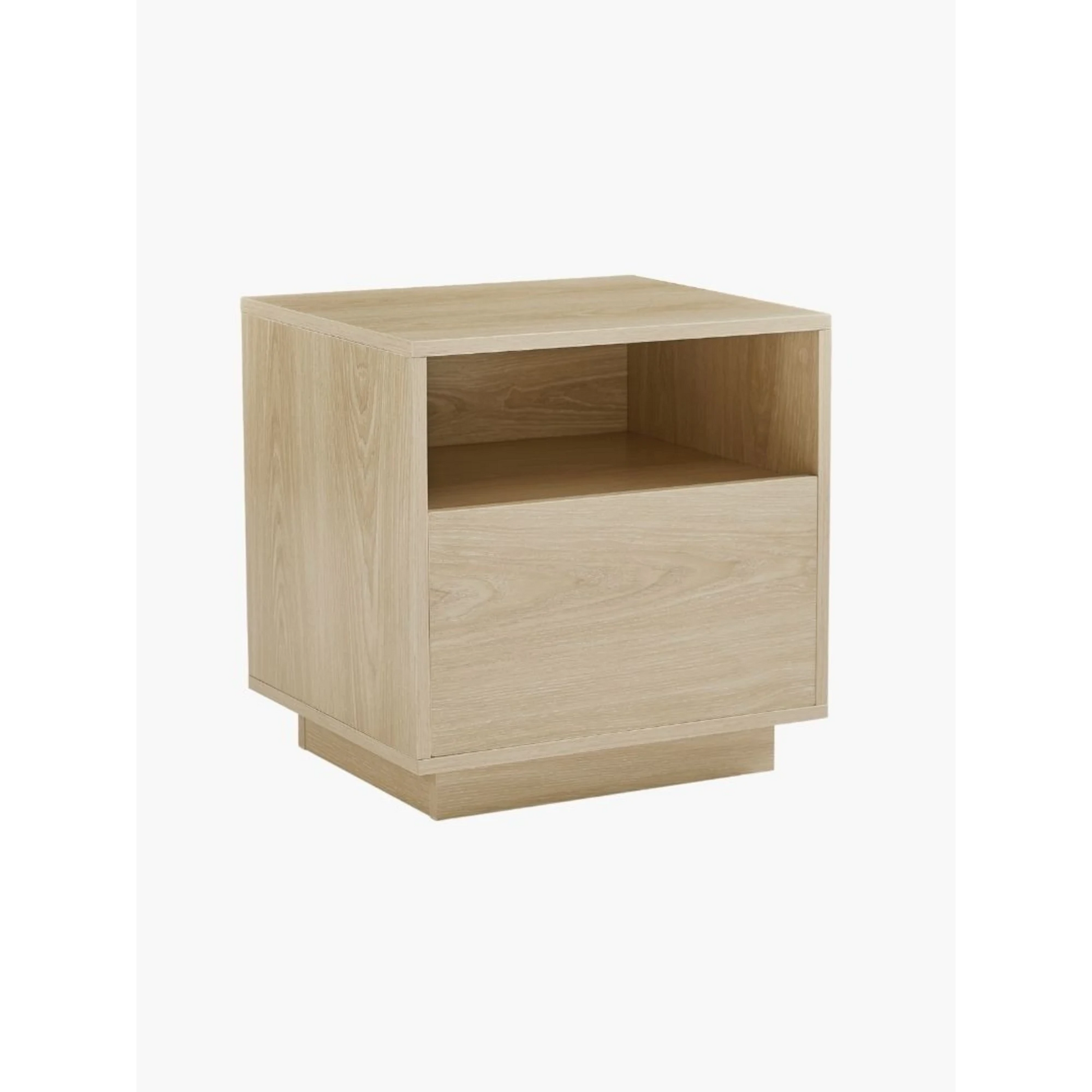 Lifely Nook Bedside Table, Natural Wood
