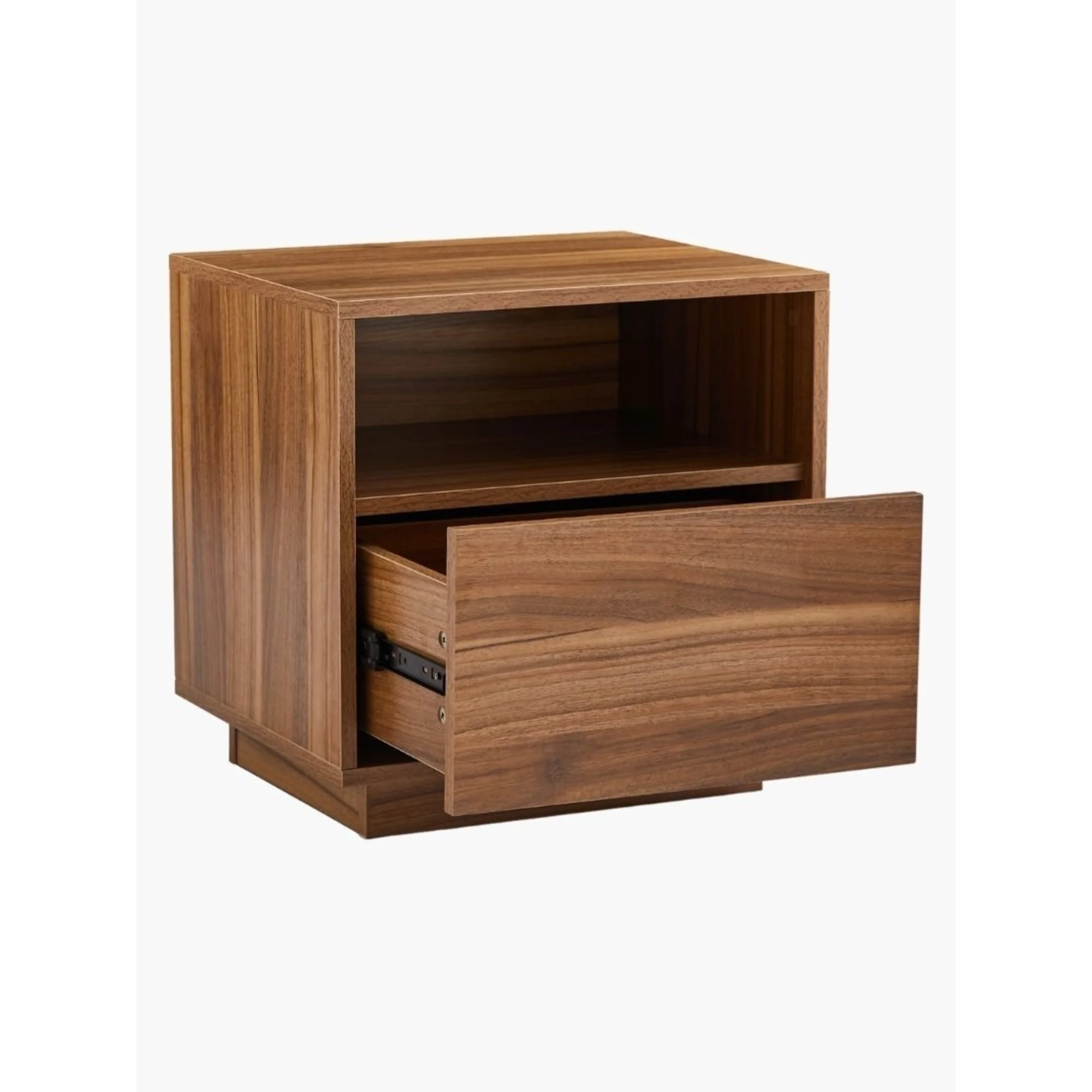 Lifely Nook Bedside Table, Dark Wood