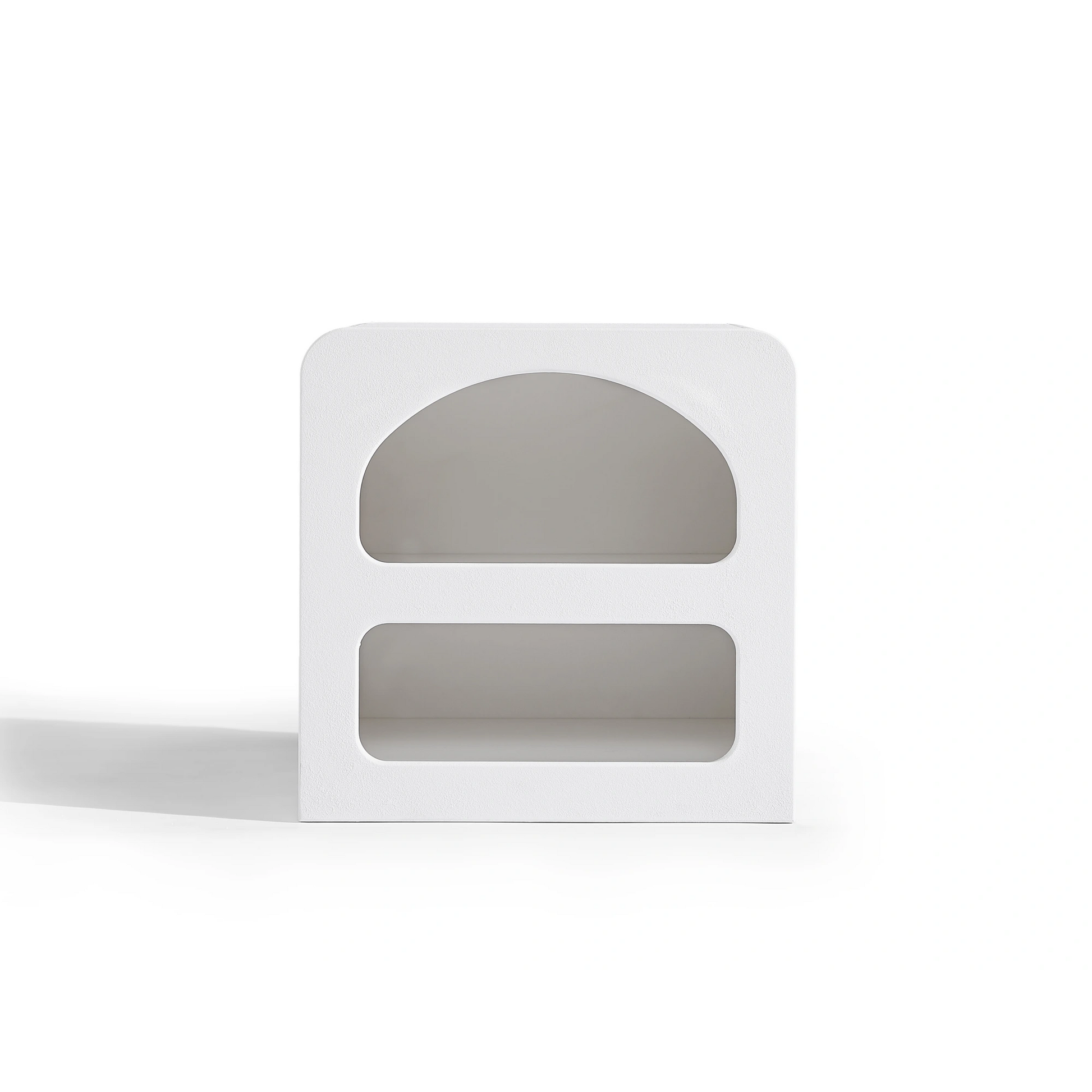 Lifely Sorrento Bedside Table, Chalk White, 40Wx50Lx50Hcm