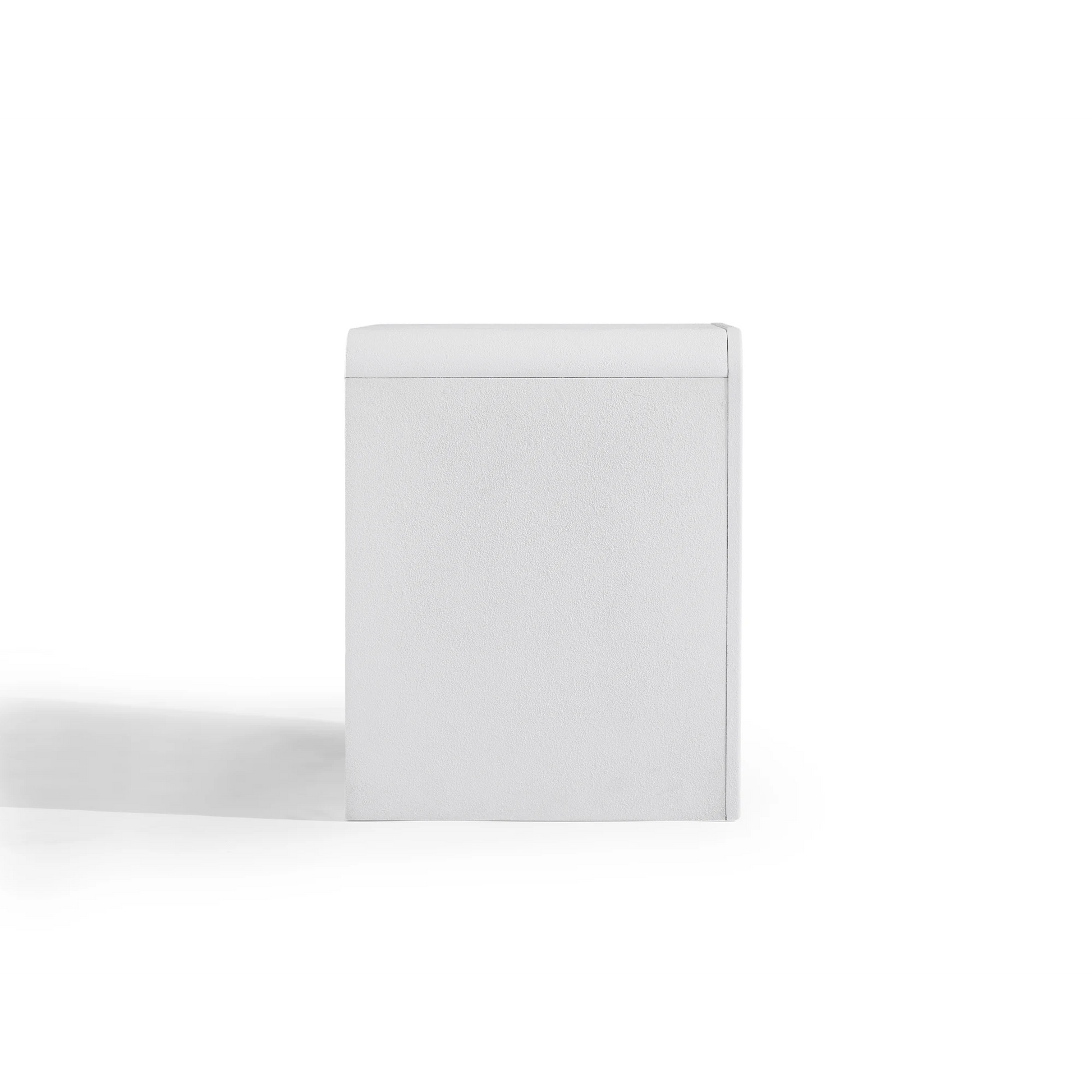 Lifely Sorrento Bedside Table, Chalk White, 40Wx50Lx50Hcm