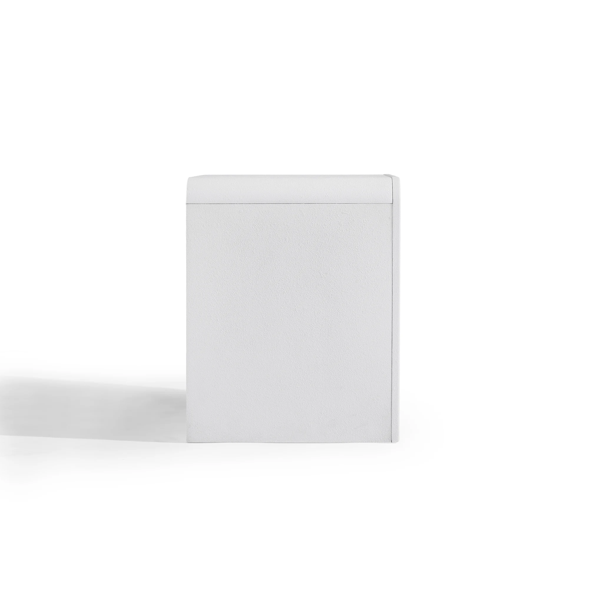 Lifely Sorrento Bedside Table, Chalk White, 40Wx50Lx50Hcm