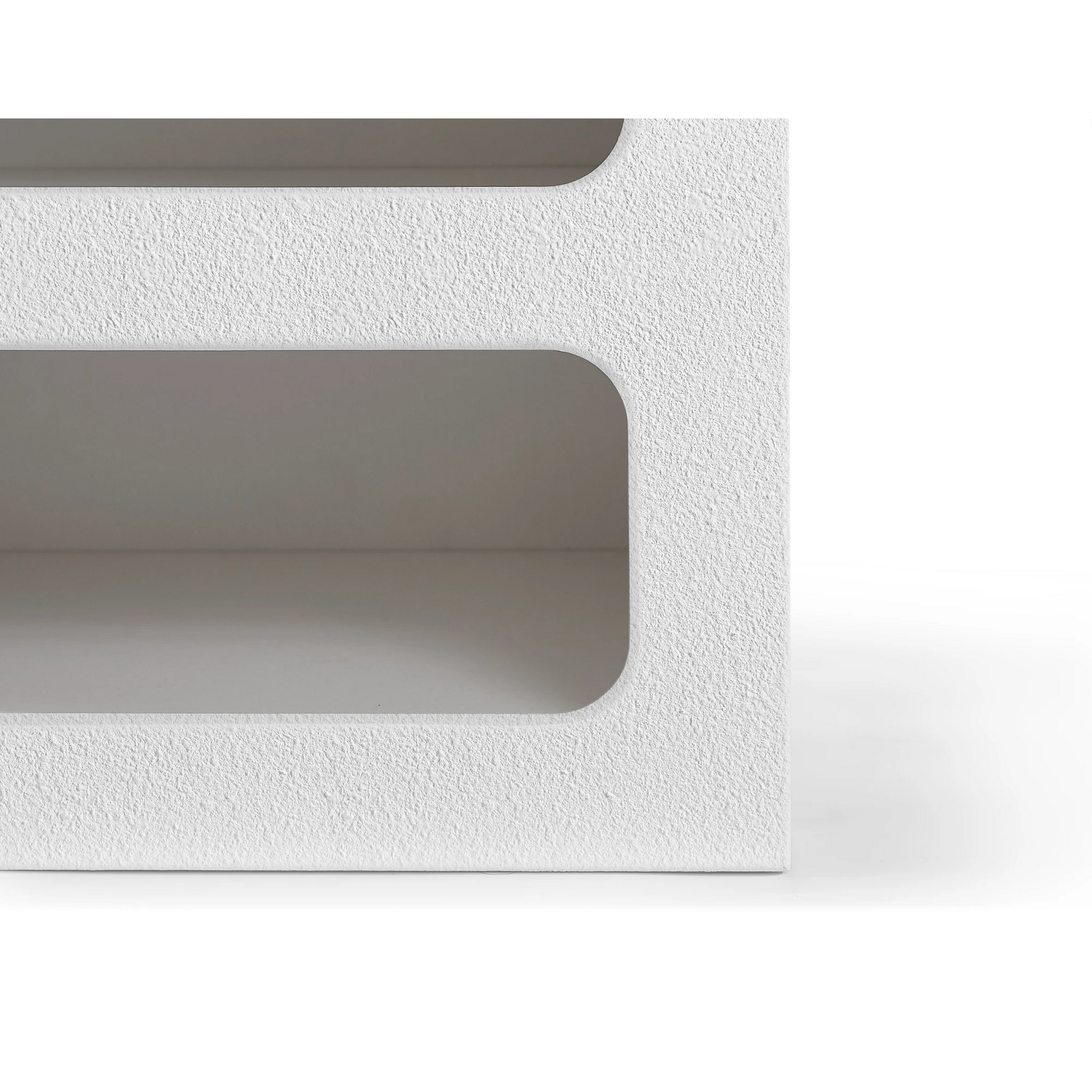 Lifely Sorrento Bedside Table, Chalk White, 40Wx50Lx50Hcm