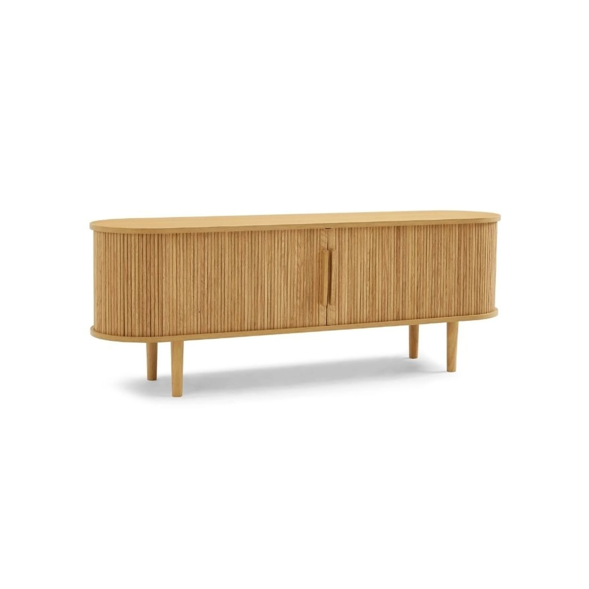 Lifely Tate Entertainment Unit, Natural Wood, 160cm