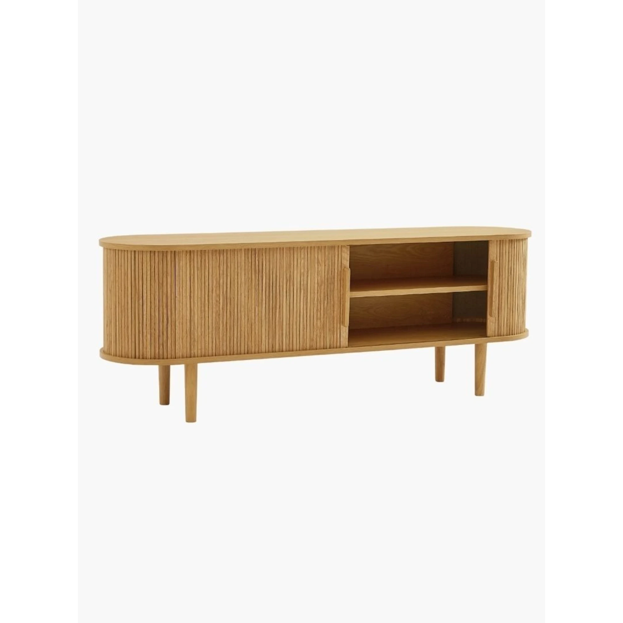 Lifely Tate Entertainment Unit, Natural Wood, 160cm