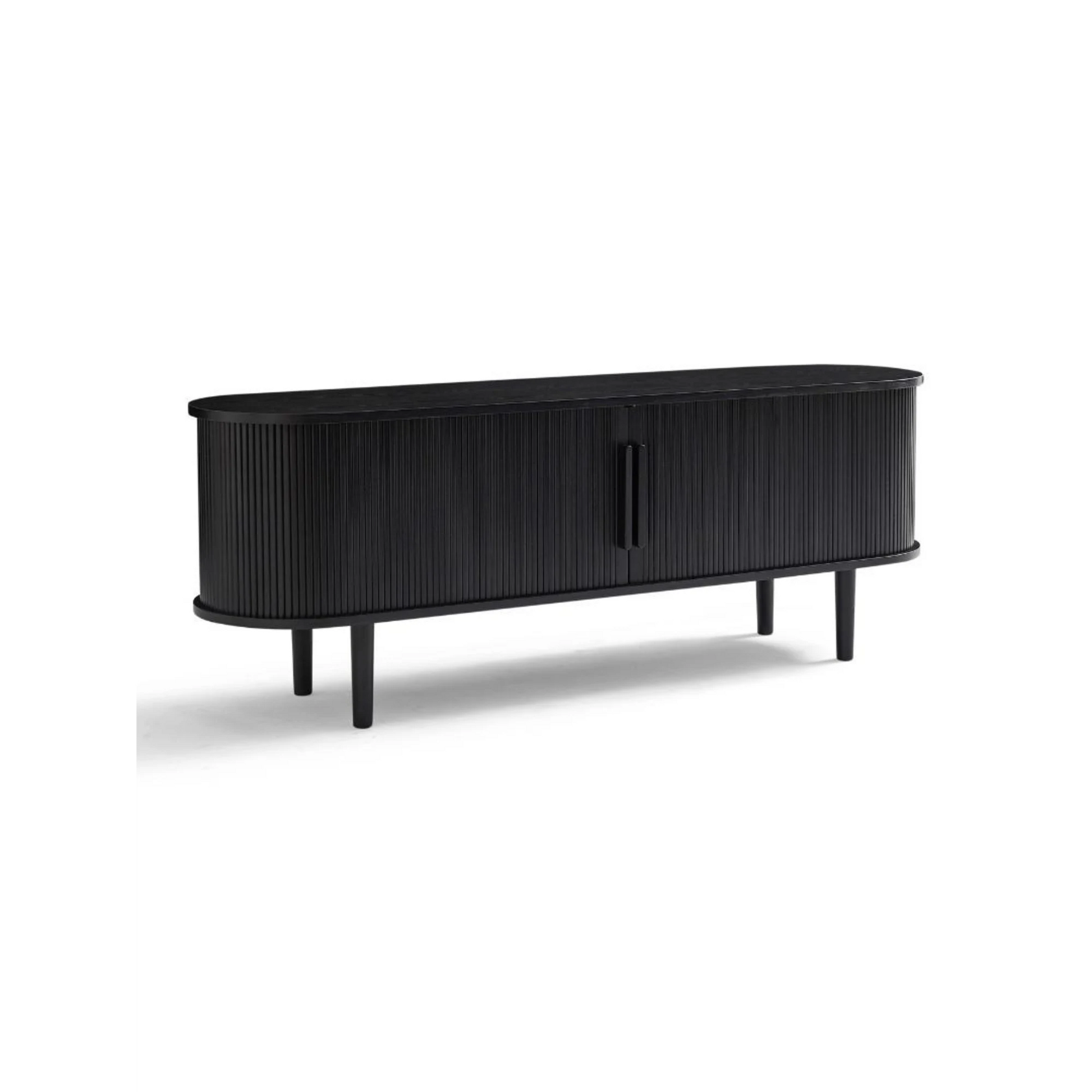 Lifely Tate Entertainment Unit, Black, 160cm