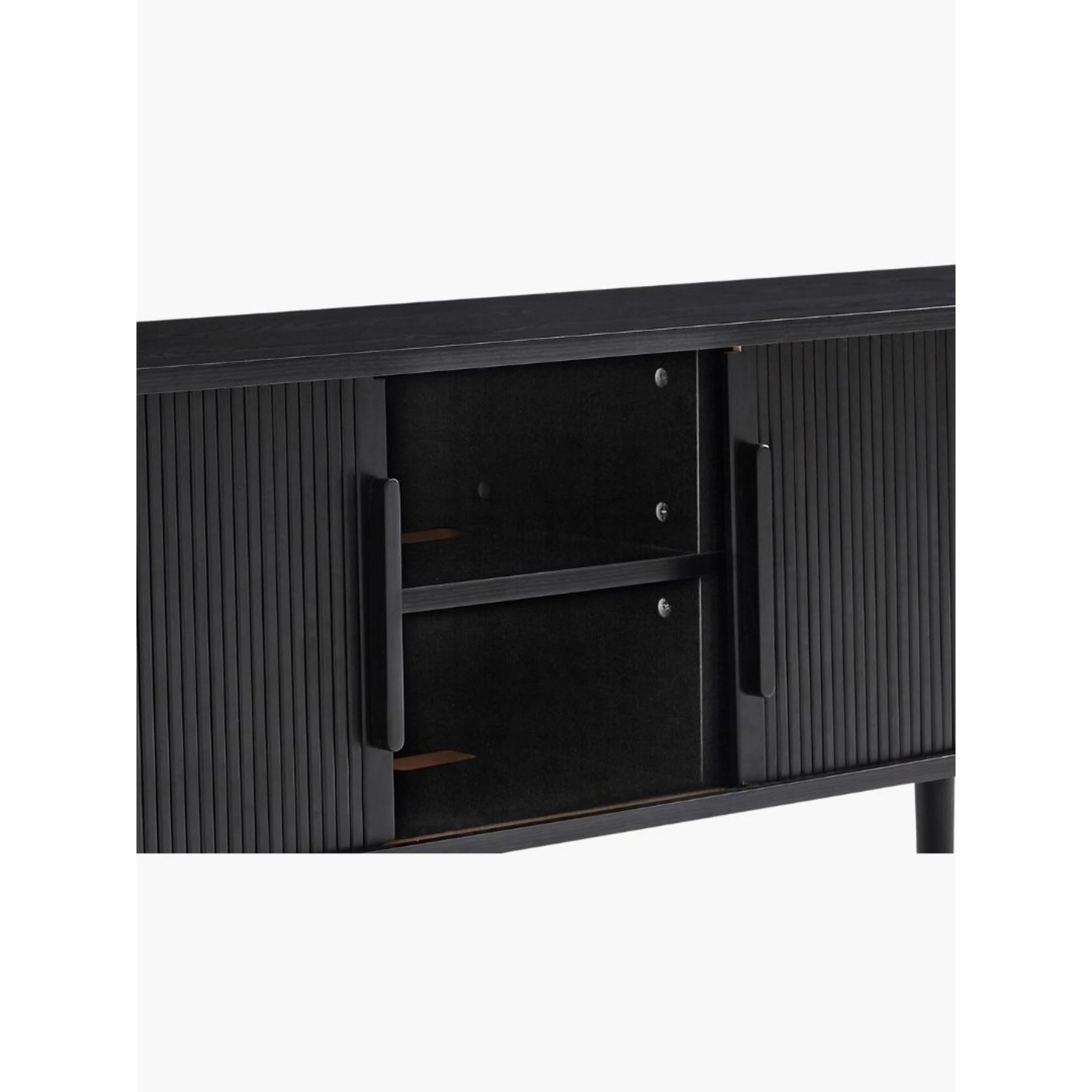 Lifely Tate Entertainment Unit, Black, 160cm