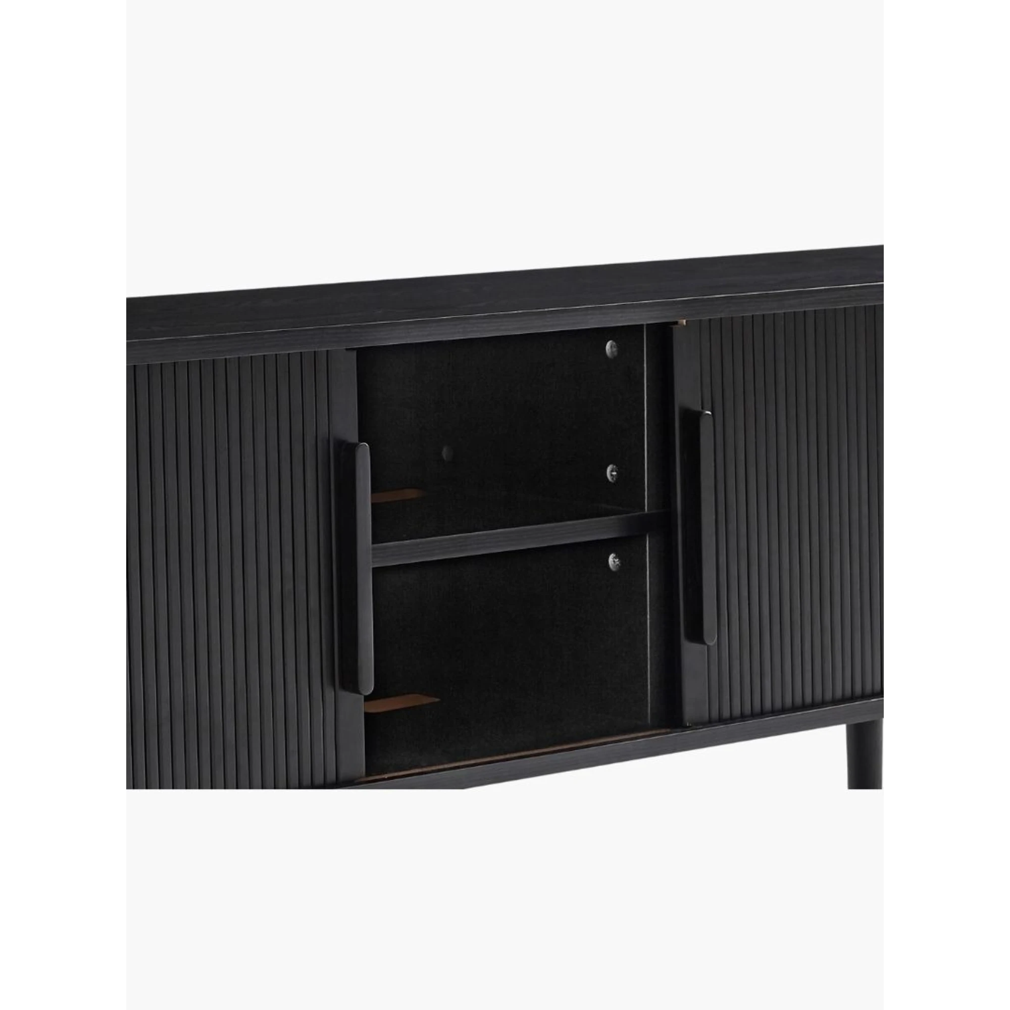 Lifely Tate Entertainment Unit, Black, 160cm