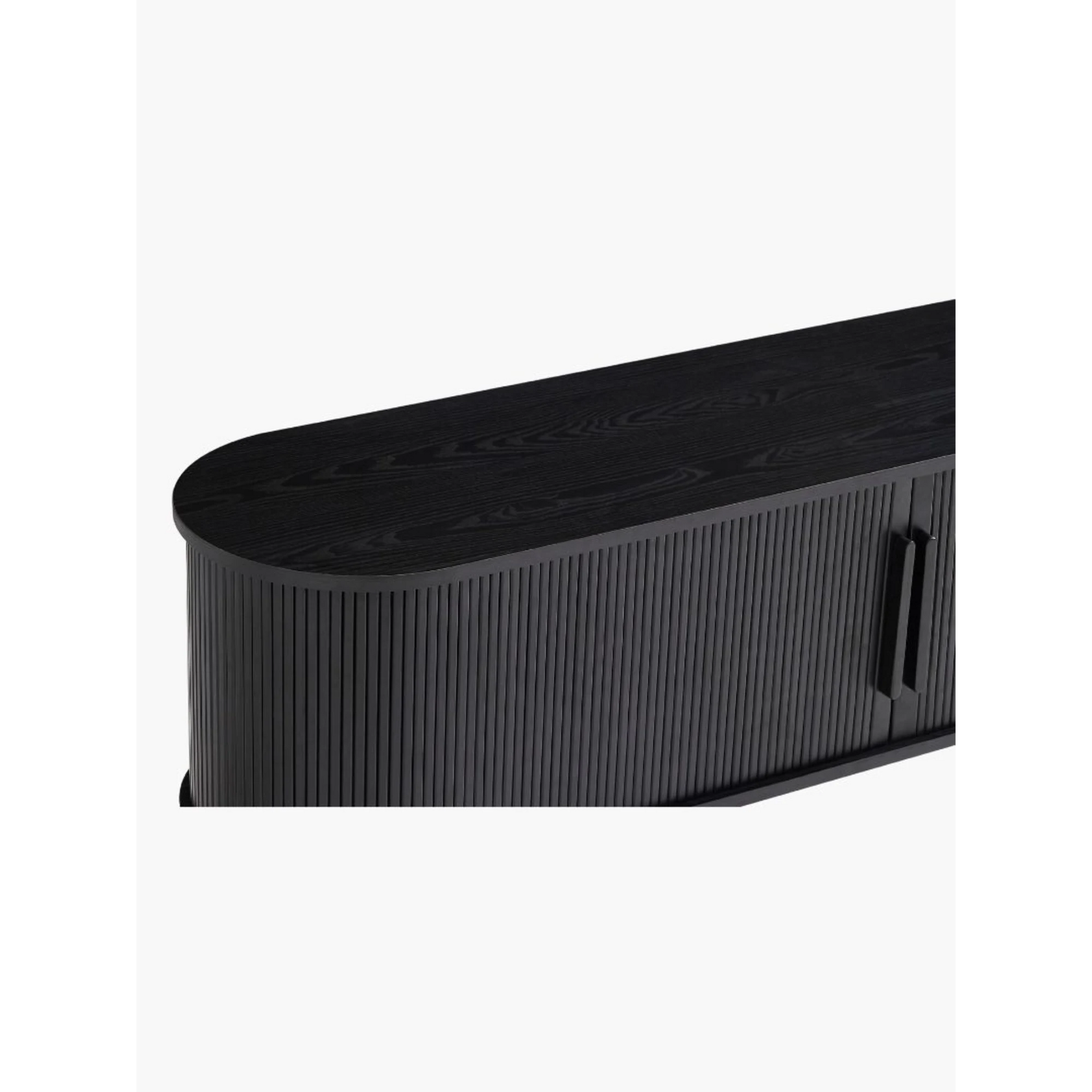 Lifely Tate Entertainment Unit, Black, 160cm