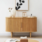 Lifely Tate Tambor Door Sideboard, Natural Wood