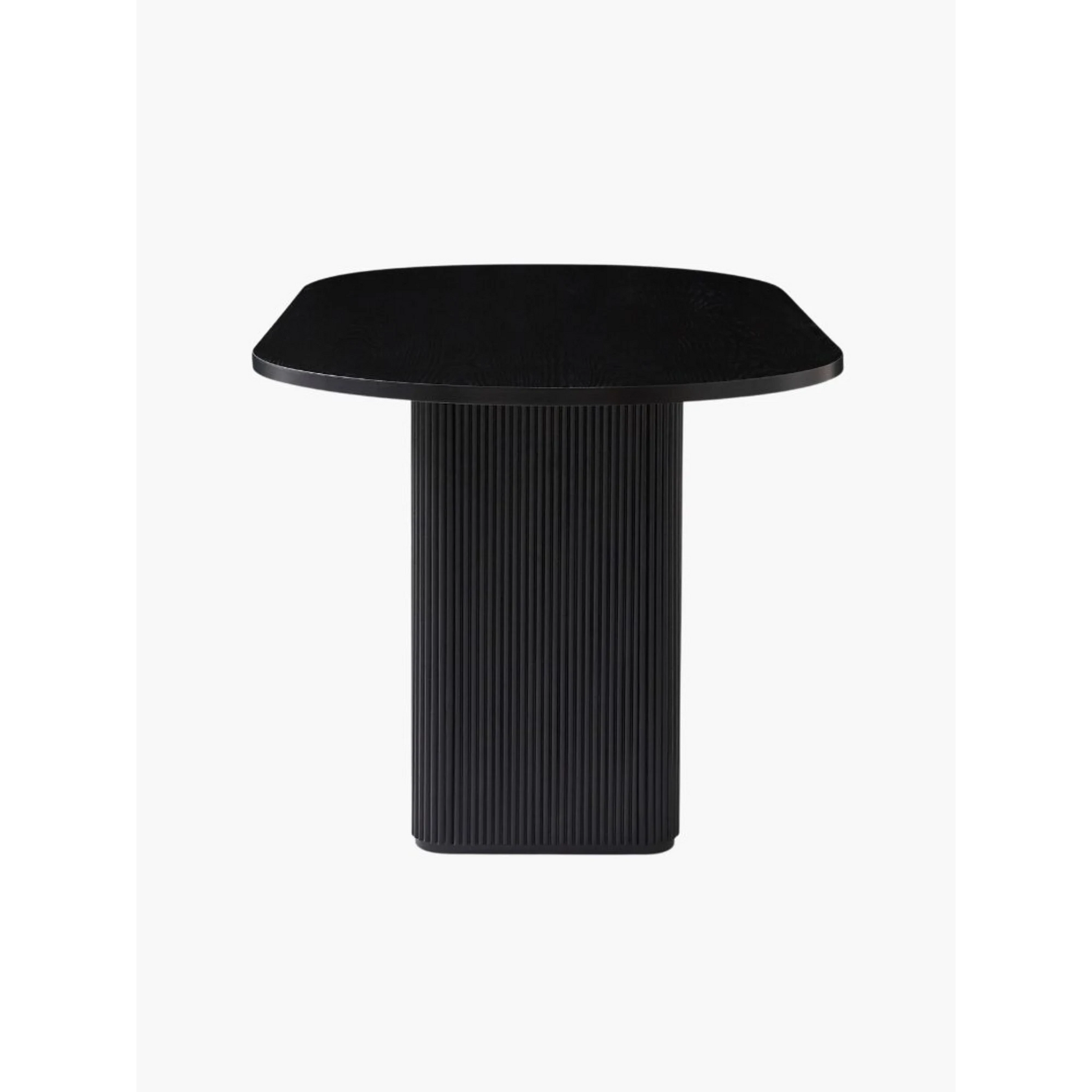 Lifely Tate Ripple Oval Dining Table, Black