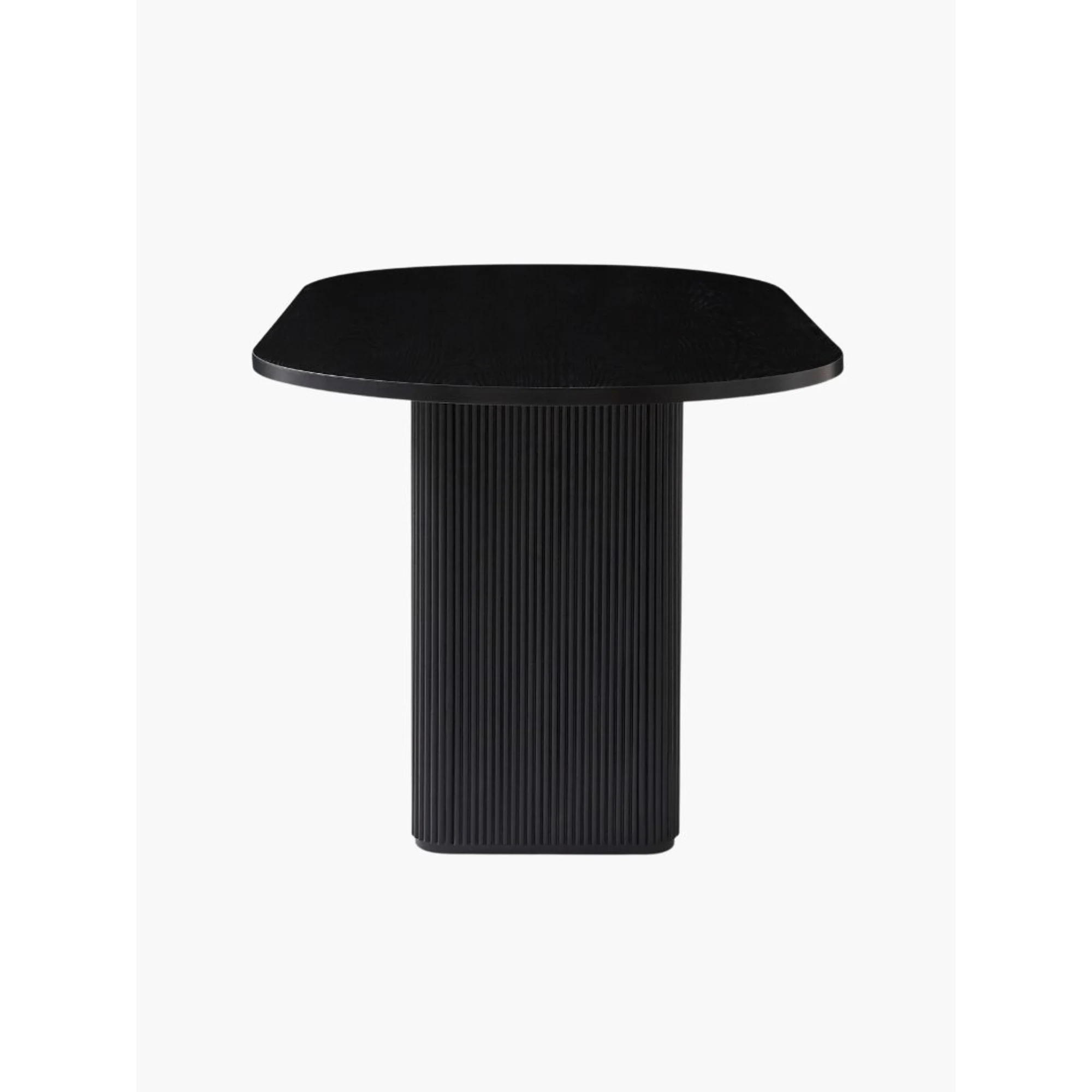Lifely Tate Ripple Oval Dining Table, Black