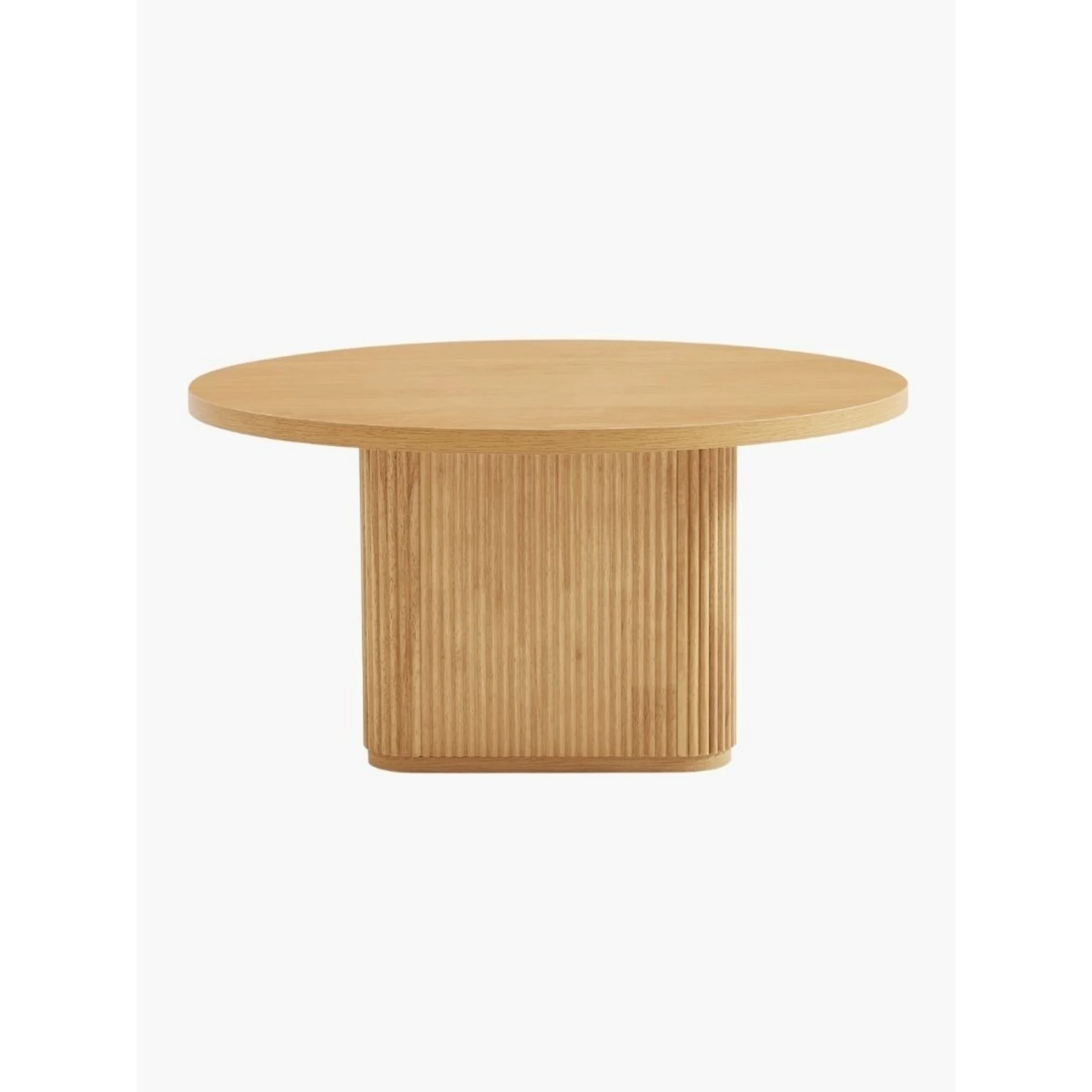 Lifely Tate Ripple Coffee Table, Natural Wood