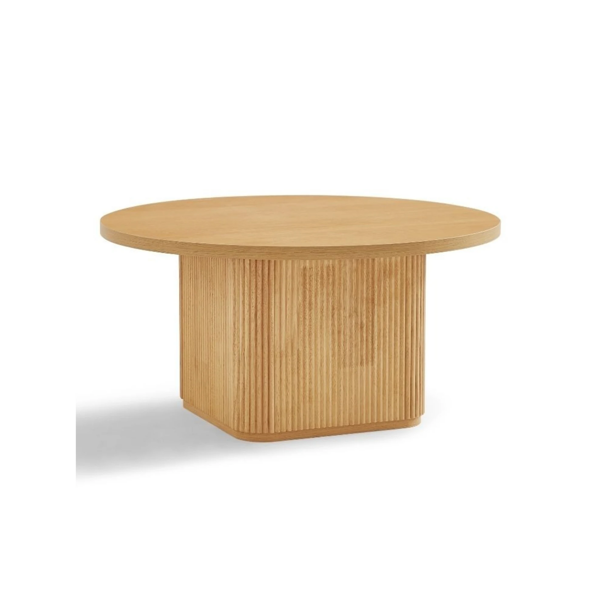 Lifely Tate Ripple Coffee Table, Natural Wood
