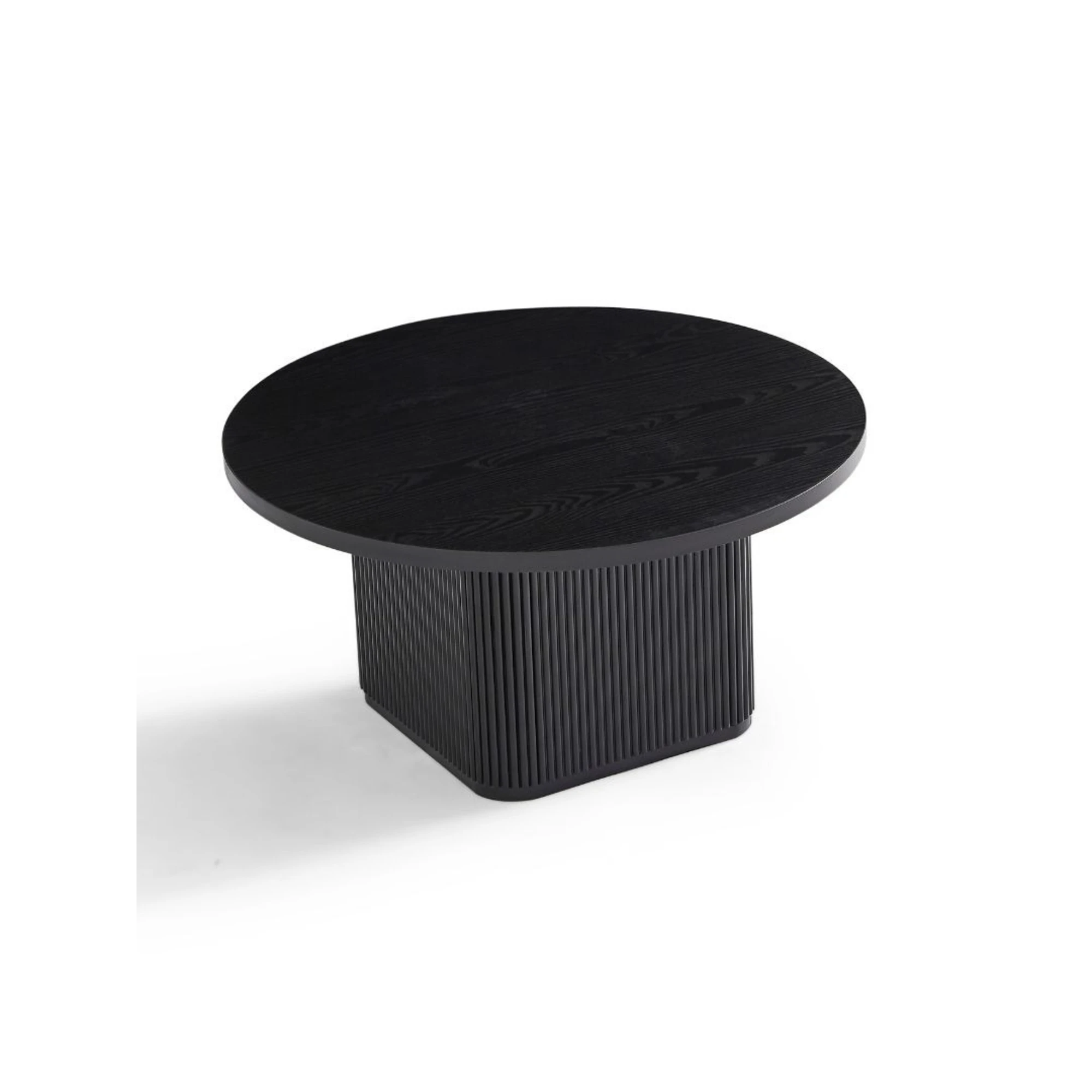 Lifely Tate Ripple Coffee Table, Black
