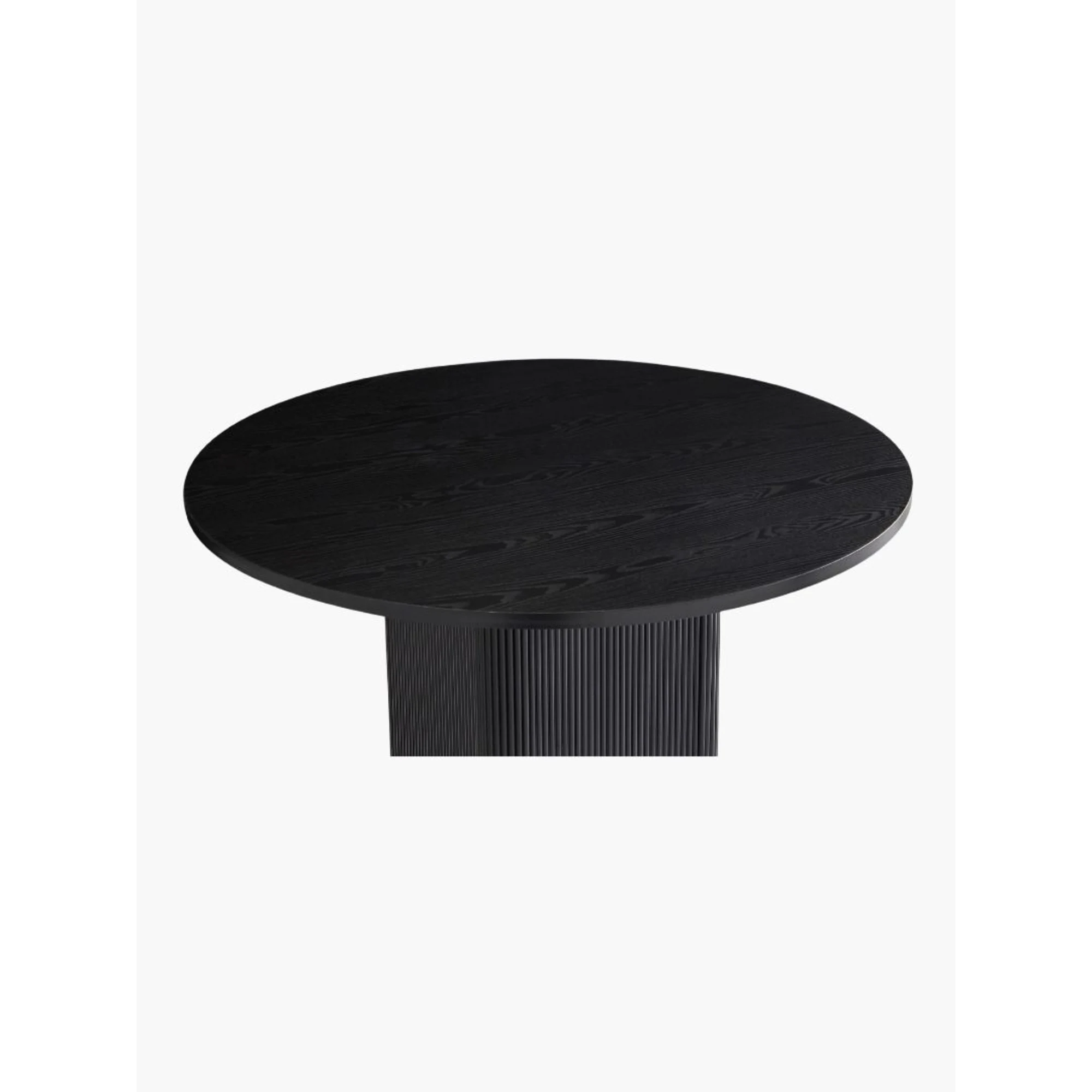 Lifely Tate Ripple Round Dining Table, Black