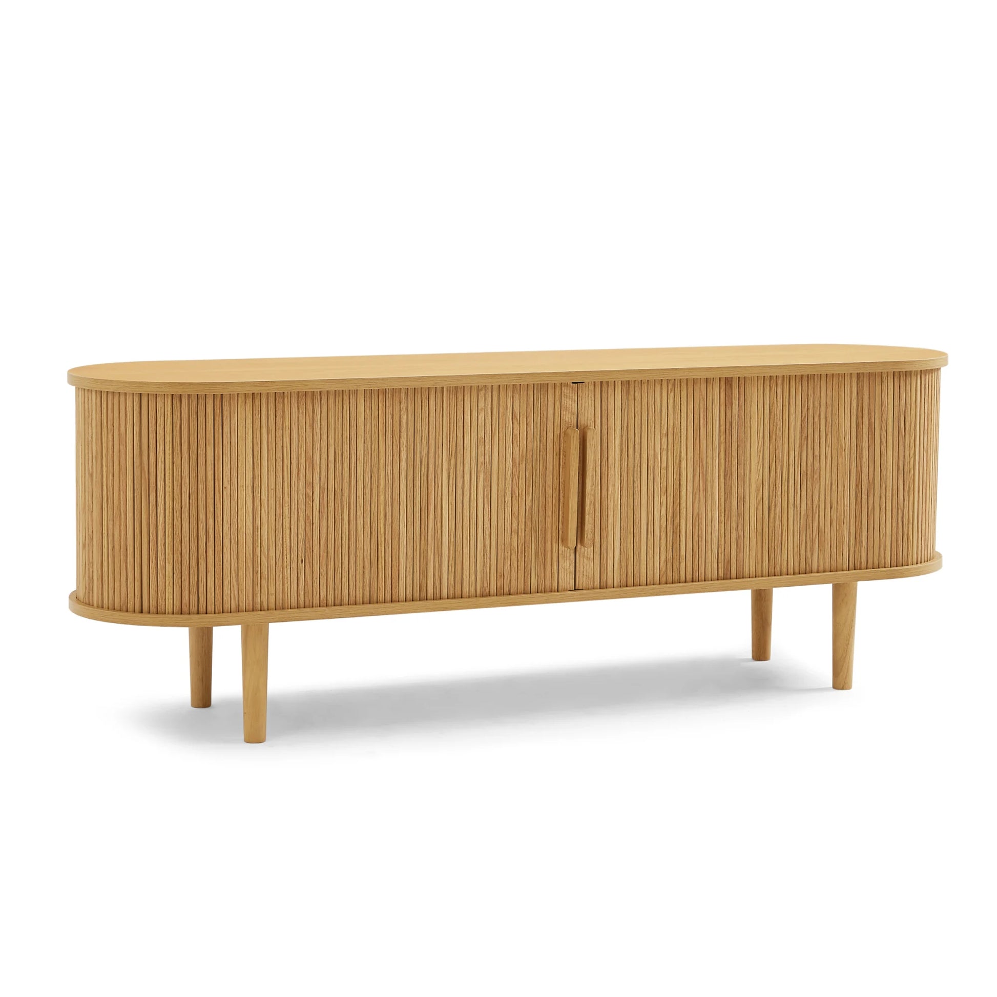 Lifely Tate Entertainment Unit, Natural Wood, 200cm