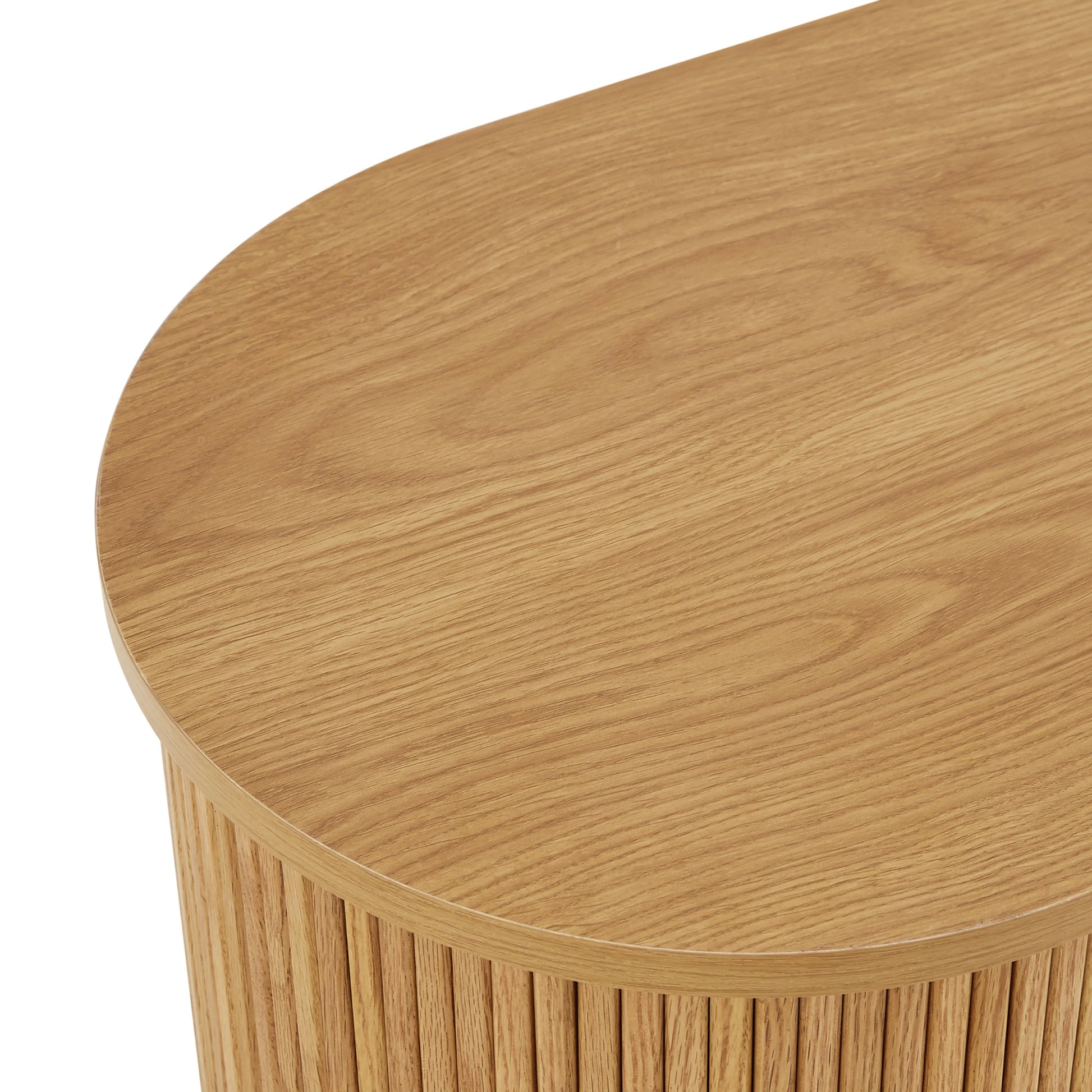 Lifely Tate Entertainment Unit, Natural Wood, 200cm