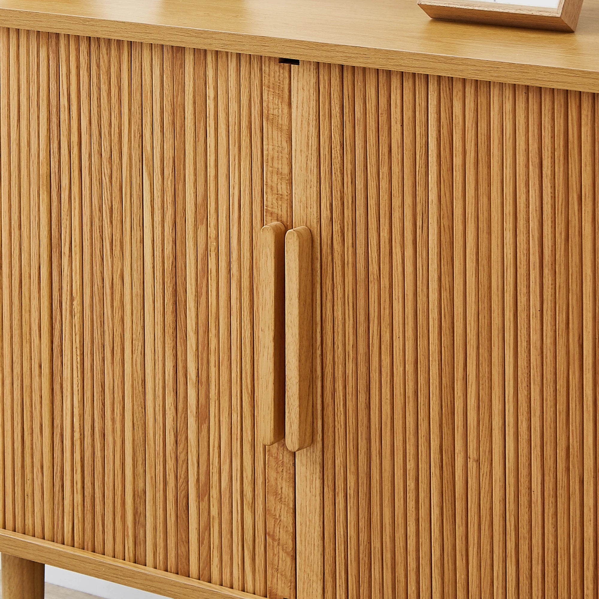 Lifely Tate Entertainment Unit, Natural Wood, 200cm