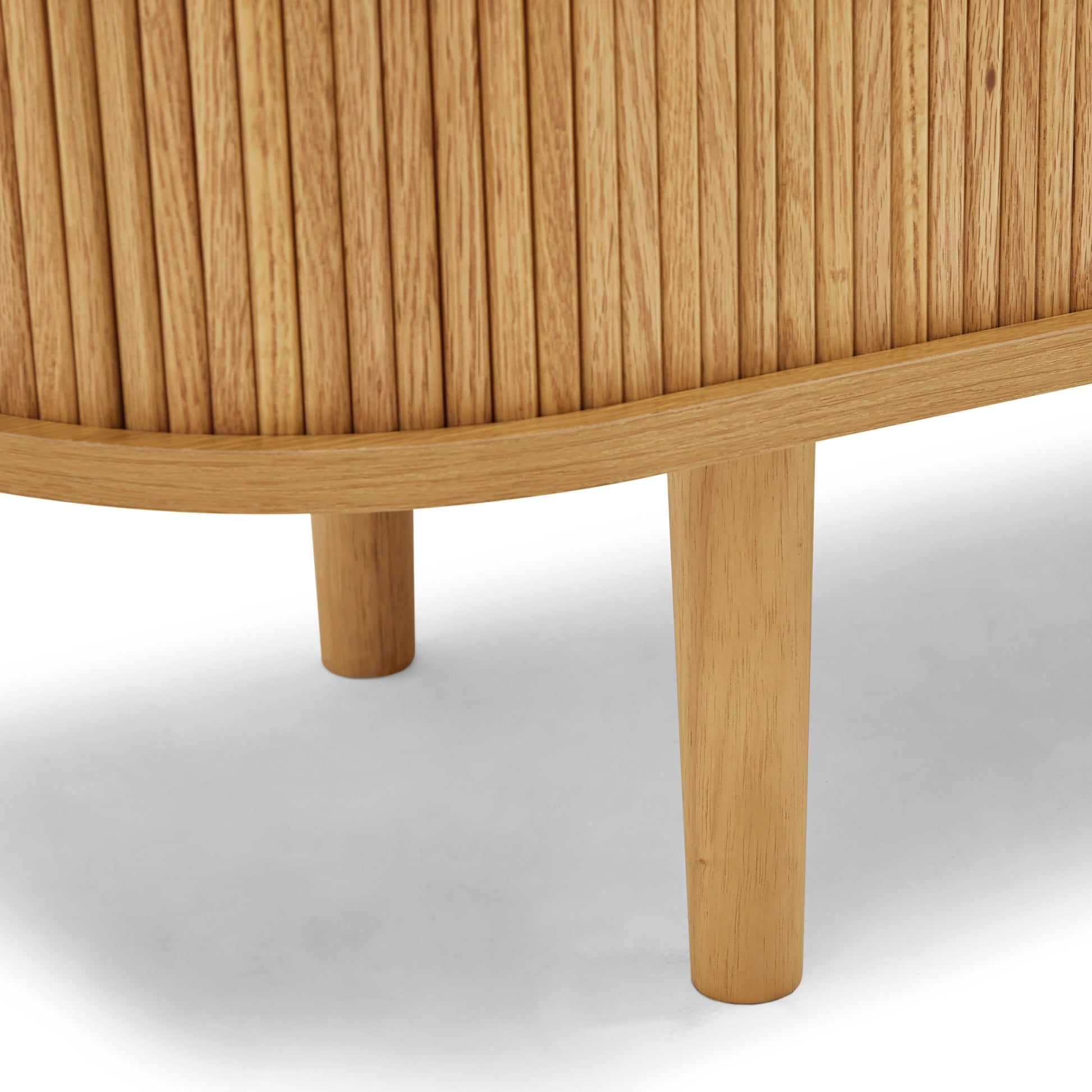 Lifely Tate Entertainment Unit, Natural Wood, 200cm