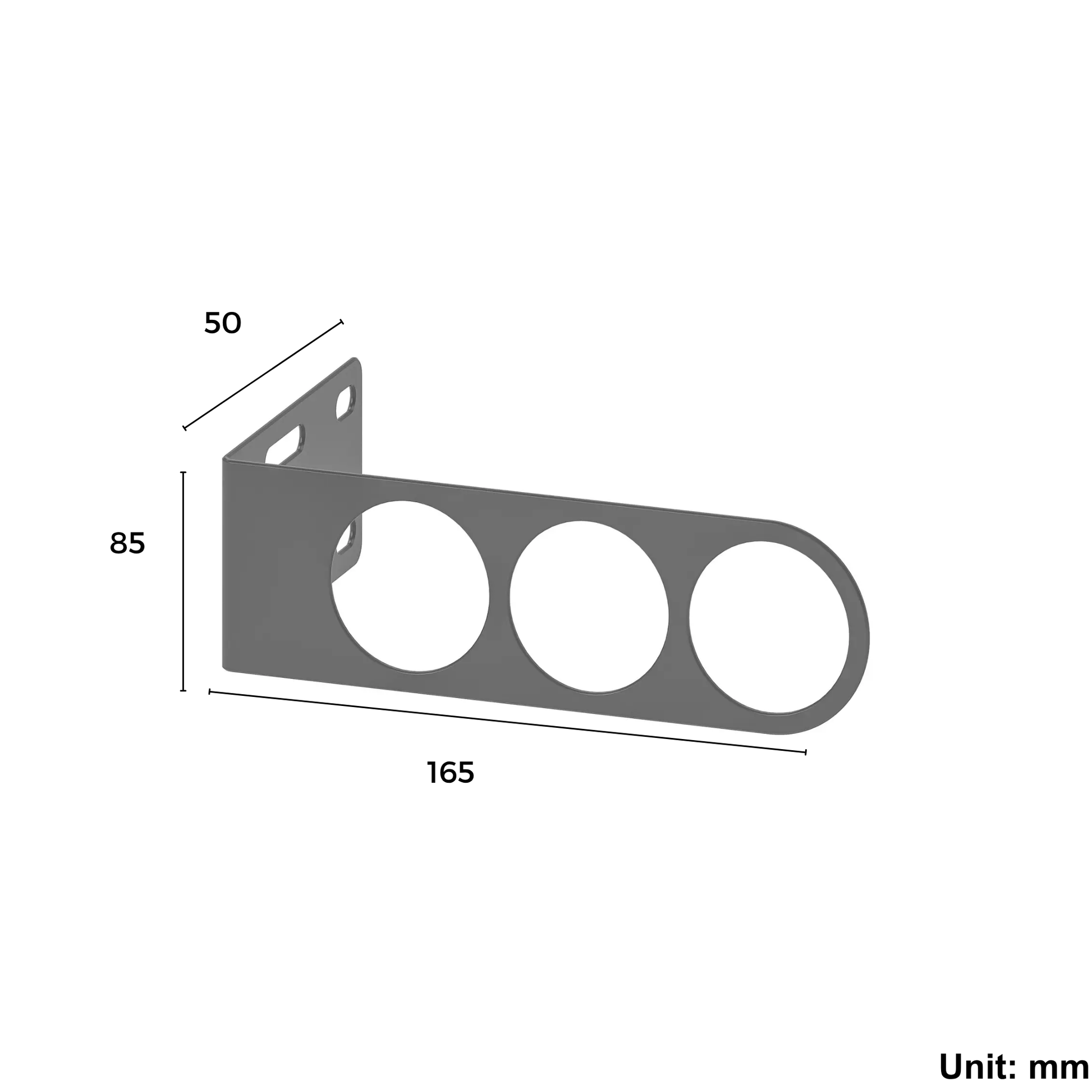 Wardrobe Valet Hanger 17x5cm Dark Grey (Ikea KOMPLEMENT)