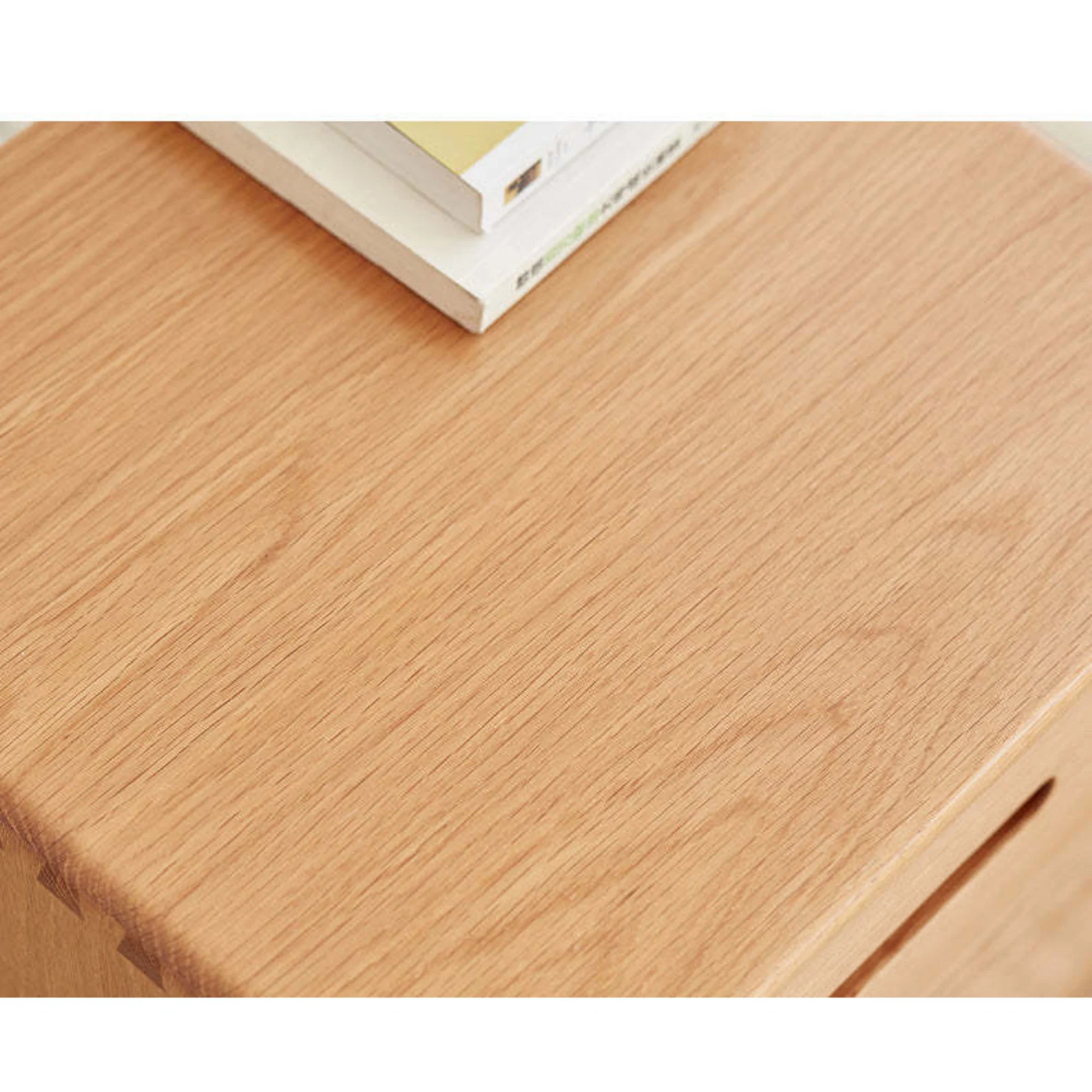 Solidwood Bailey Bedside Table, 36x32CM, Natural Wood