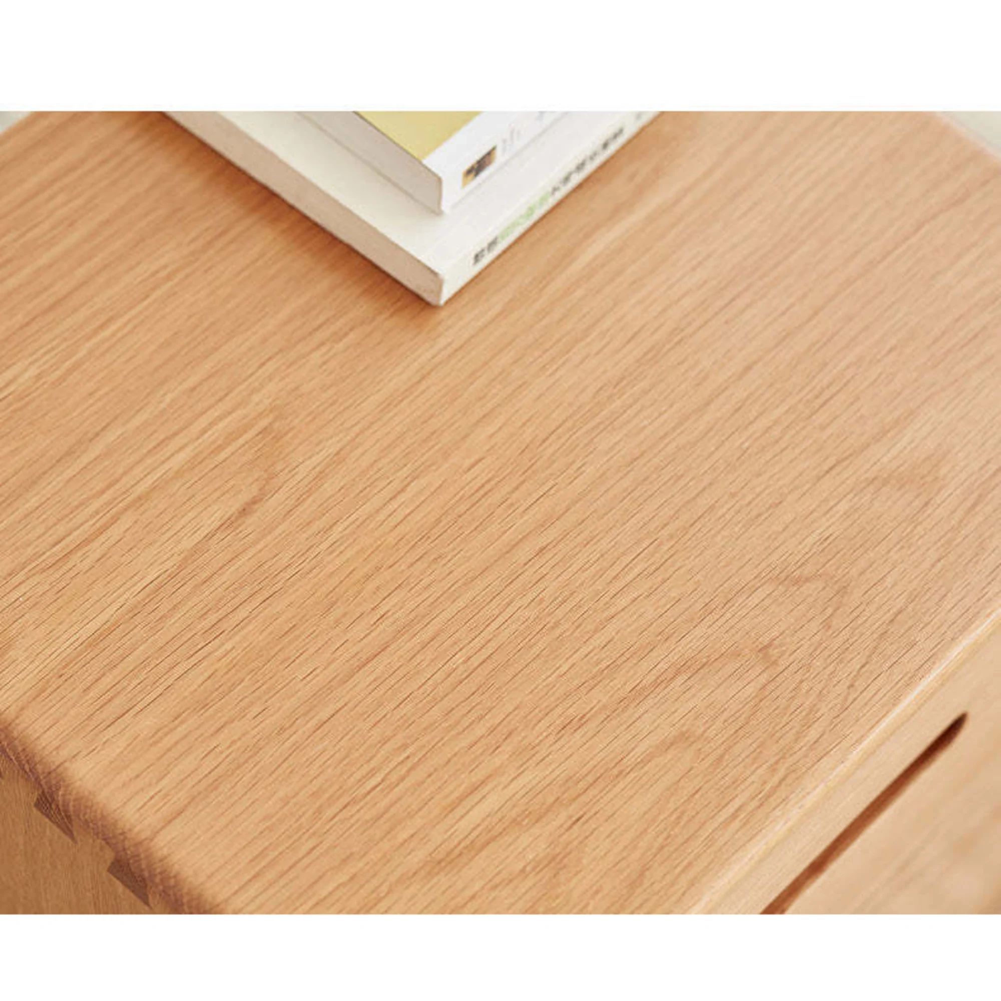 Solidwood Bailey Bedside Table, 36x32CM, Natural Wood