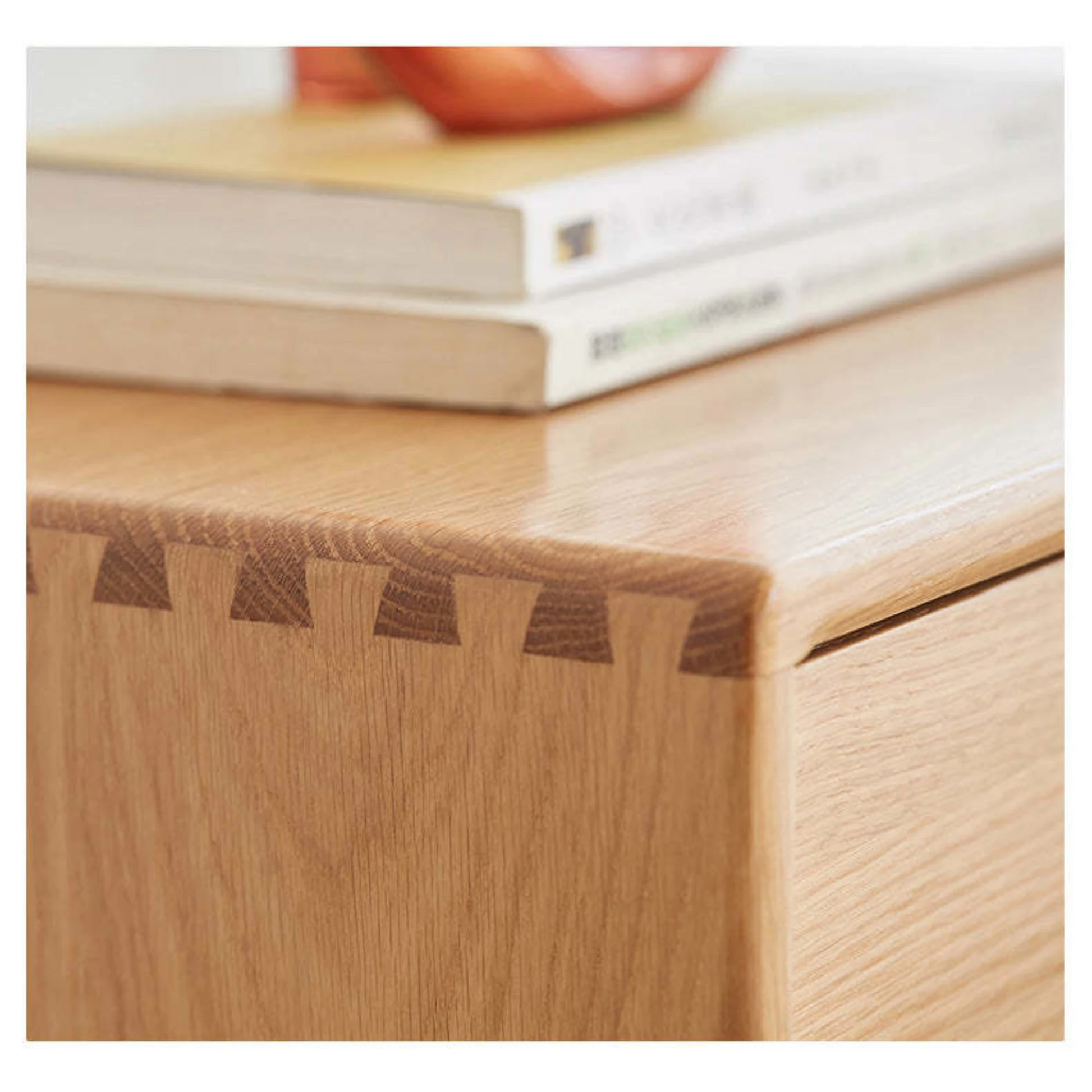 Solidwood Bailey Bedside Table, 36x32CM, Natural Wood
