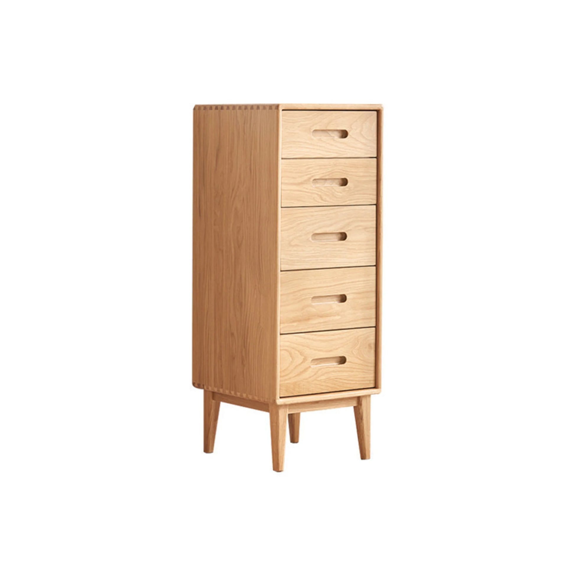Solidwood Bailey Chest of 5 Drawers, 36x40CM, Natural Wood