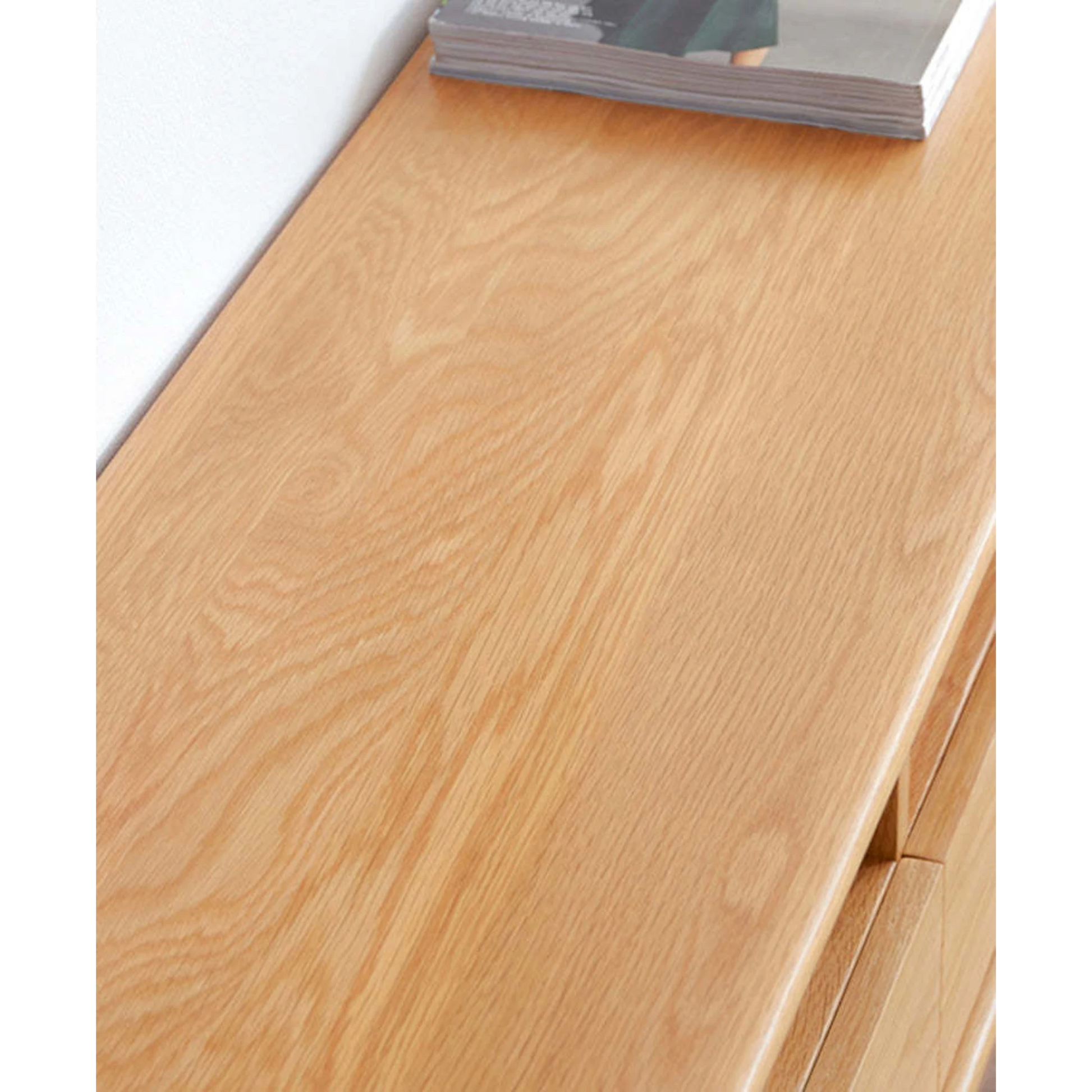 Solidwood Bailey TV Stand, 150x32x45CM, Natural Wood