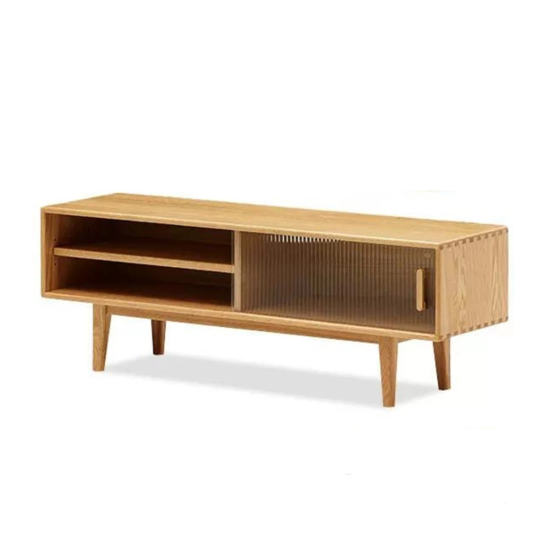 Solidwood Bailey TV Stand, 120x32CM, Natural Wood