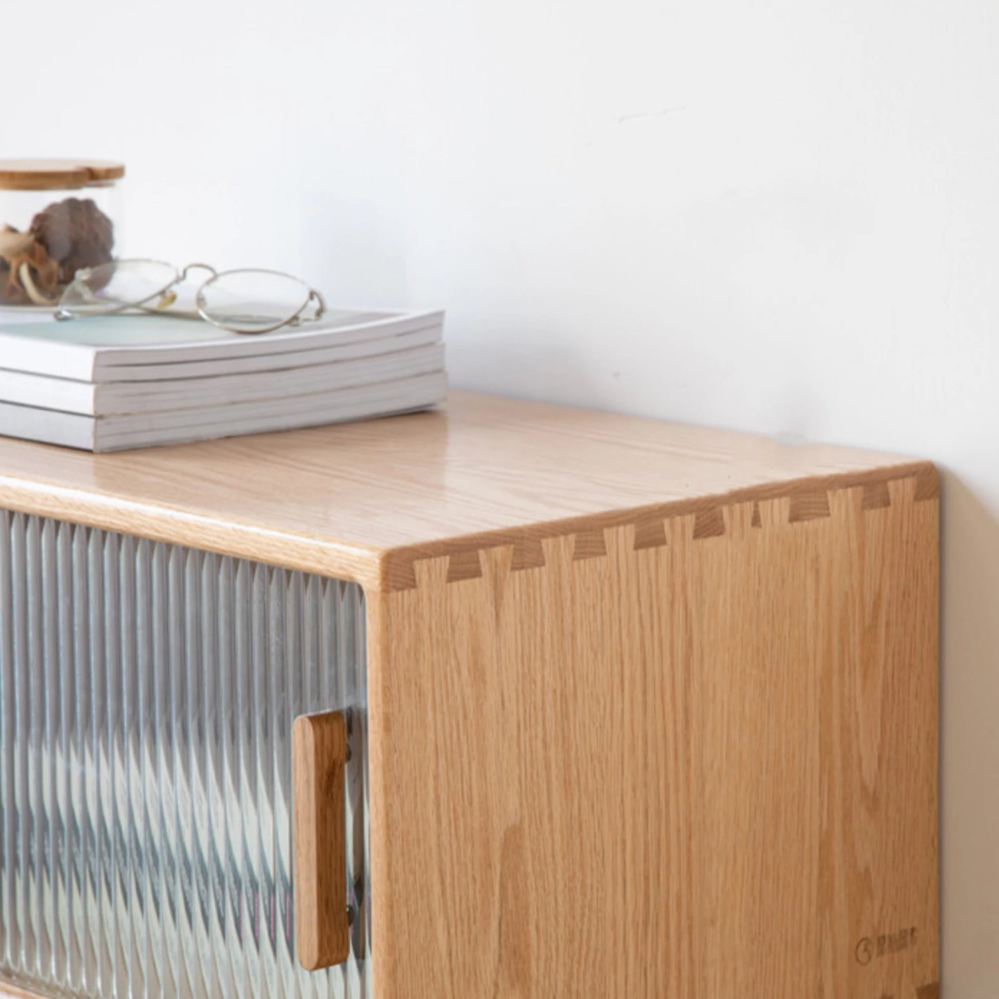 Solidwood Bailey TV Stand, 120x32CM, Natural Wood