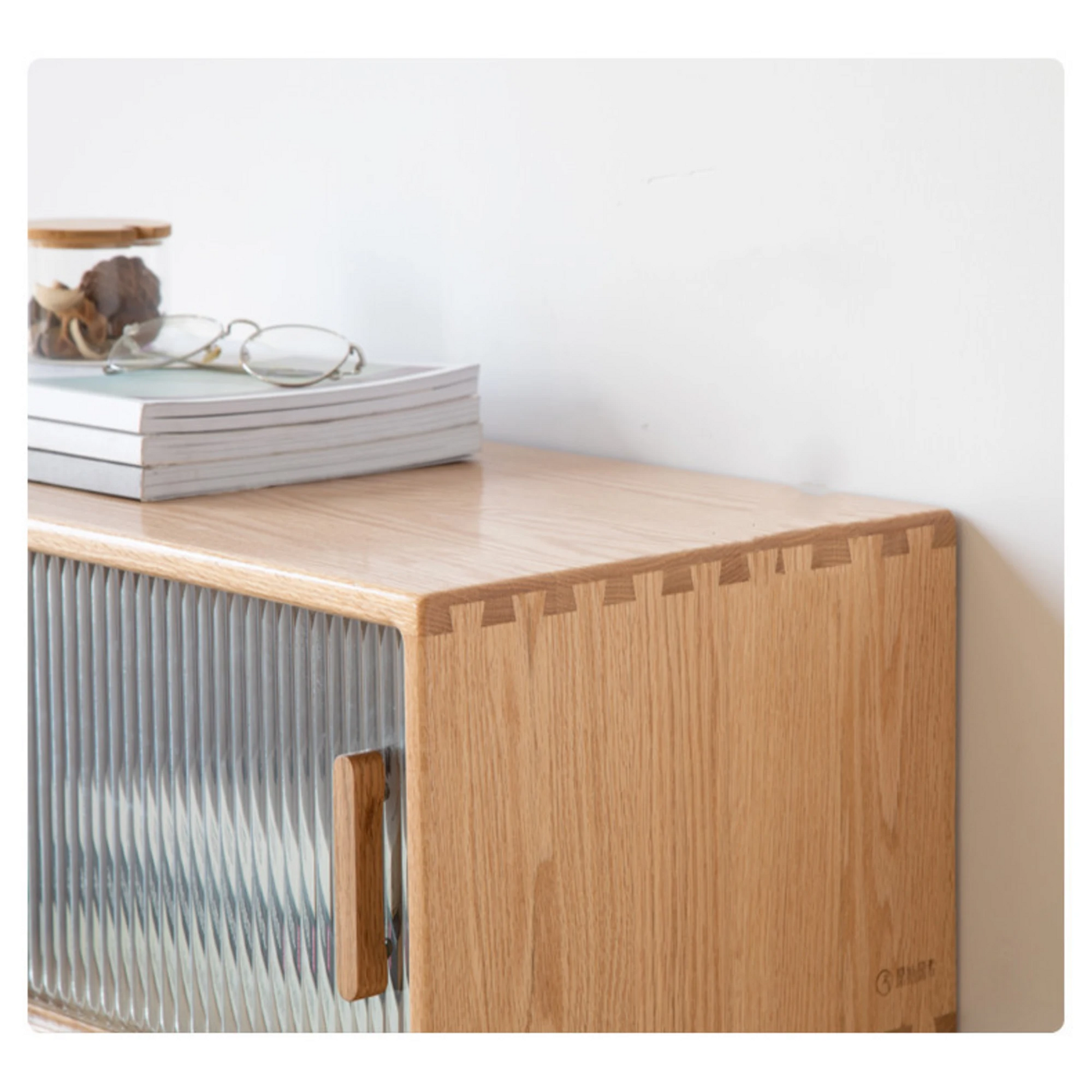 Solidwood Bailey TV Stand, 150x32x42CM, Natural Wood