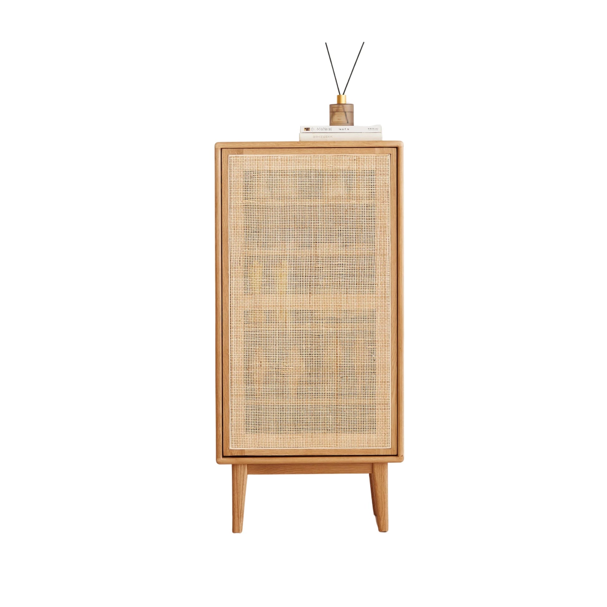 Solidwood Bailey Shoe Cabinet, 48x35CM, Natural Wood
