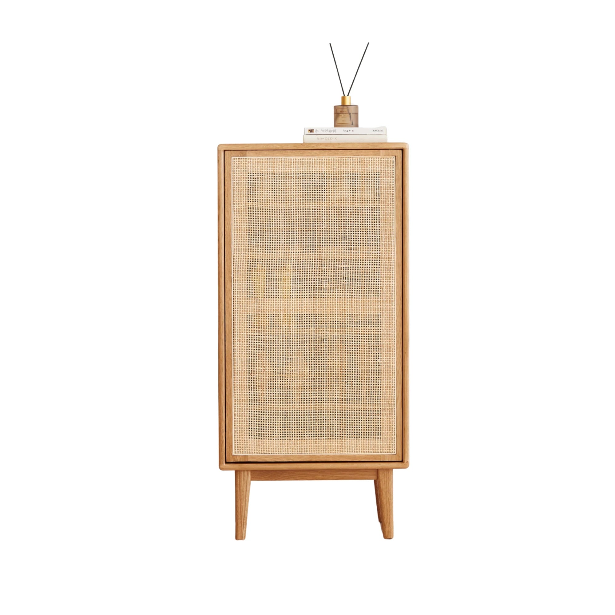Solidwood Bailey Shoe Cabinet, 48x35CM, Natural Wood