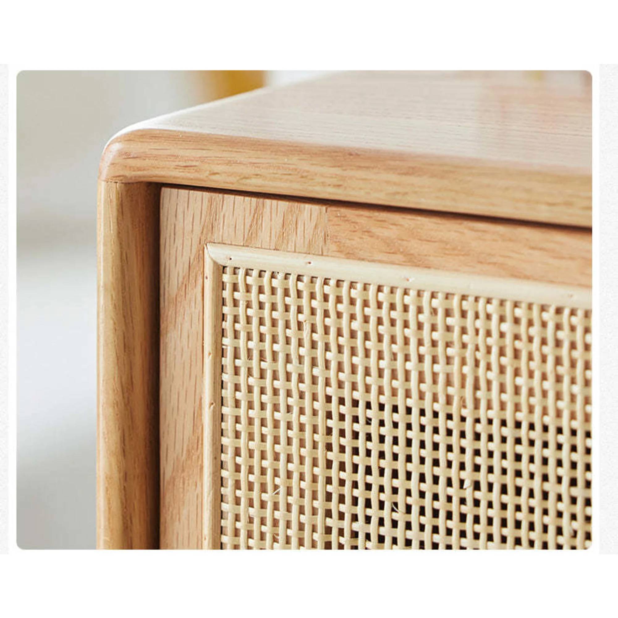 Solidwood Bailey Shoe Cabinet, 48x35CM, Natural Wood
