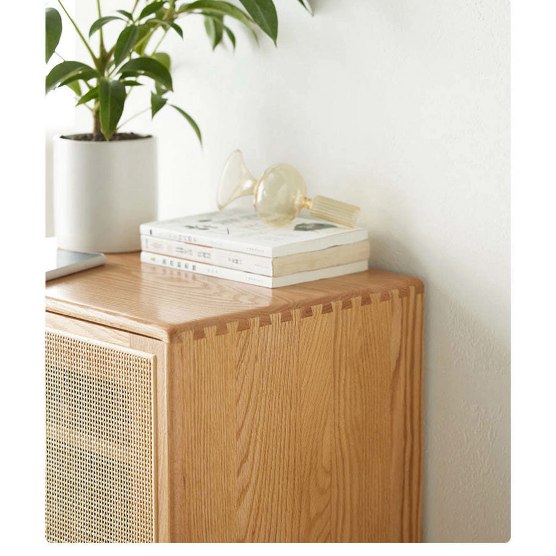 Solidwood Bailey Shoe Cabinet, 48x35CM, Natural Wood
