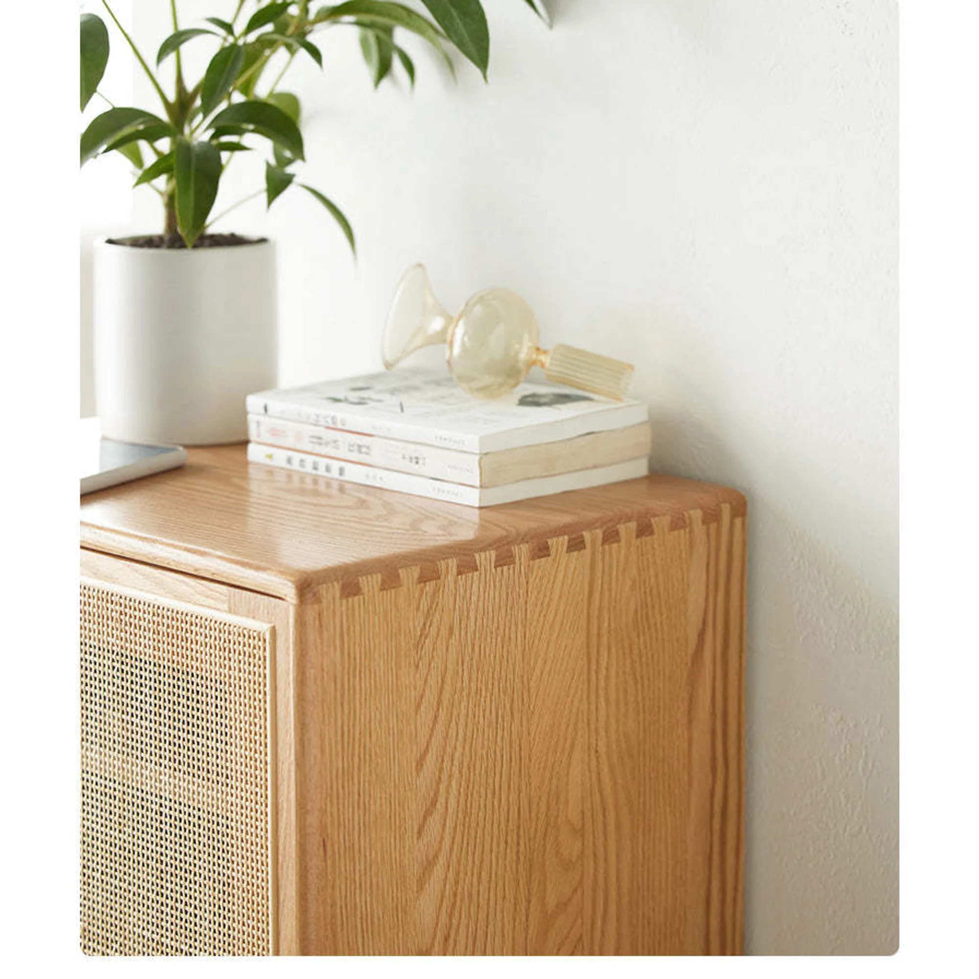Solidwood Bailey Shoe Cabinet, 48x35CM, Natural Wood