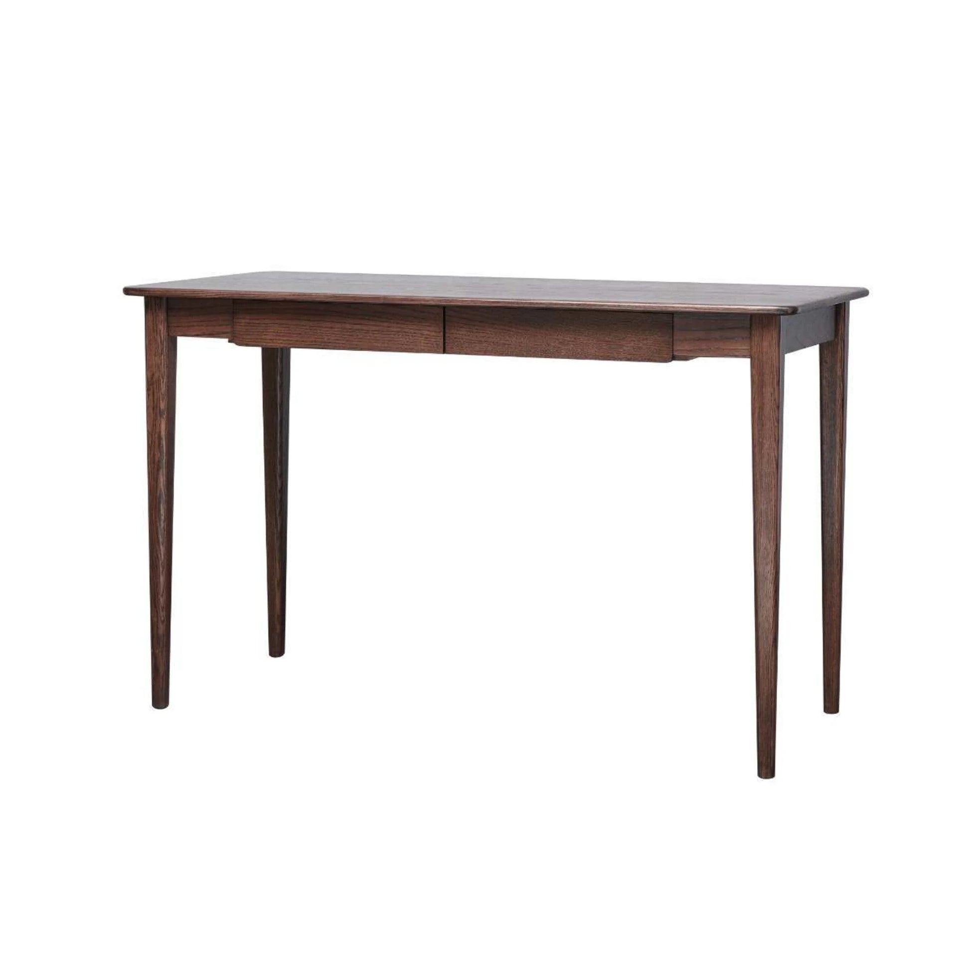Solidwood Bailey Desk, Two Drawers, 120x53CM, Dark Wood
